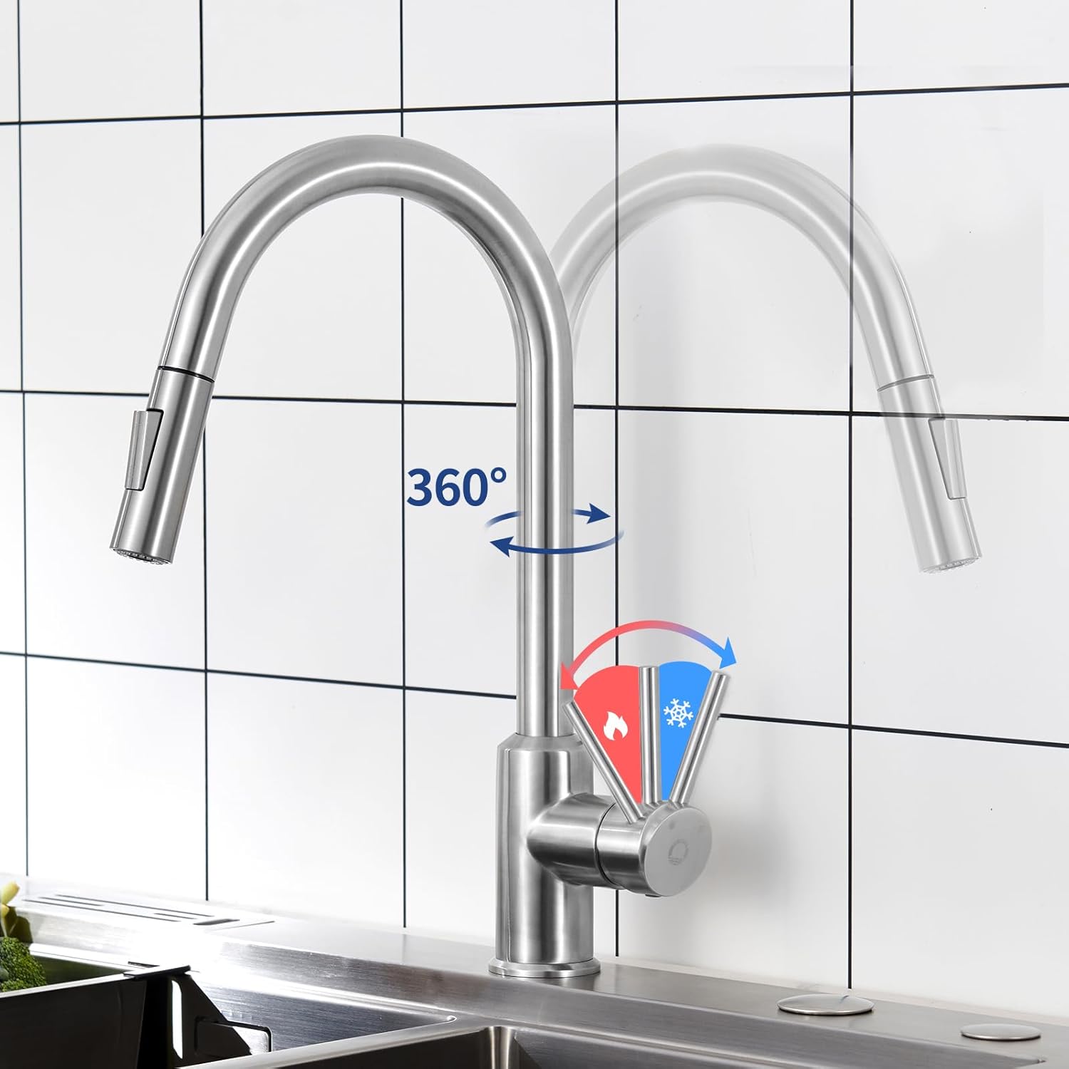 Thumbnail 3 de CECIPA Rubinetto Cucina 360° Acciaio Inox