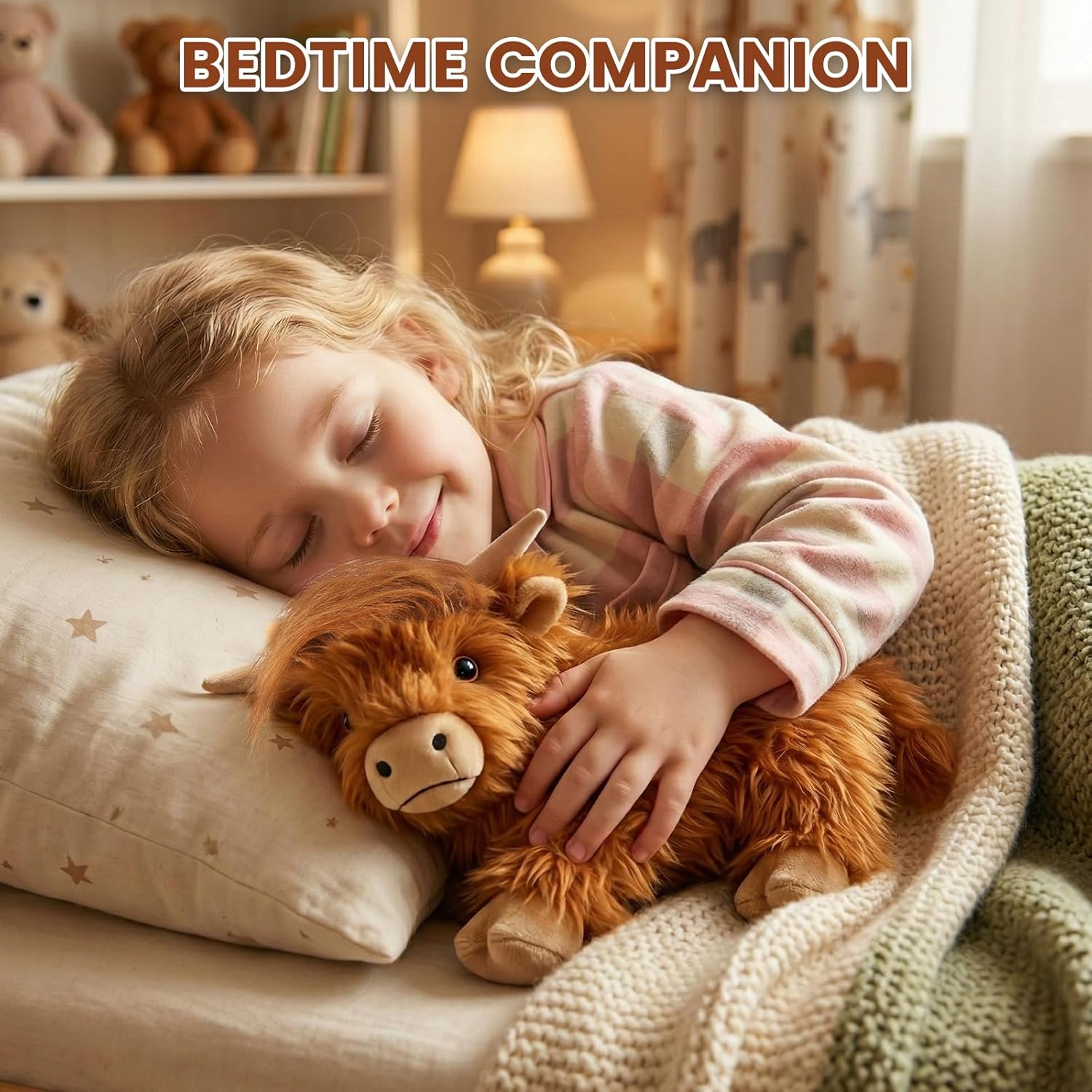 Detalle de SuzziPals Highland Cow Heatable & Coolable Plushie