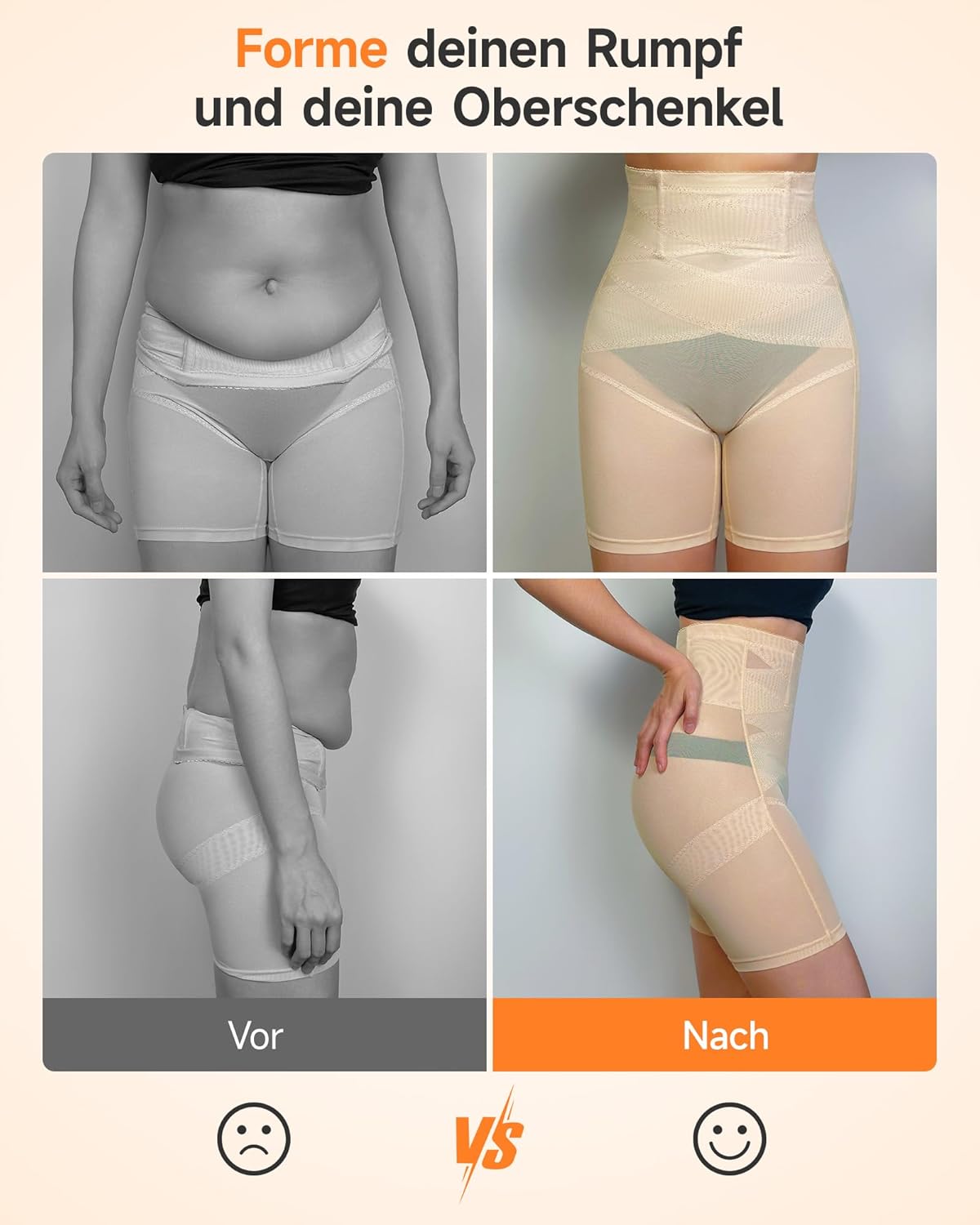 Thumbnail 3 de YADIFEN Shapewear Damen Bauchweg Unterhose mit hoher Taille (Bauchkontrolle, Shorts mit Bein)