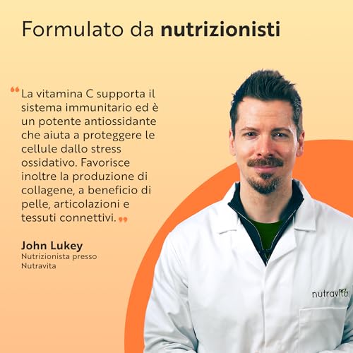 Detalle 2 de Nutravita Vitamina C 1000mg - 6 mesi: integratore vegano per immunità e energia