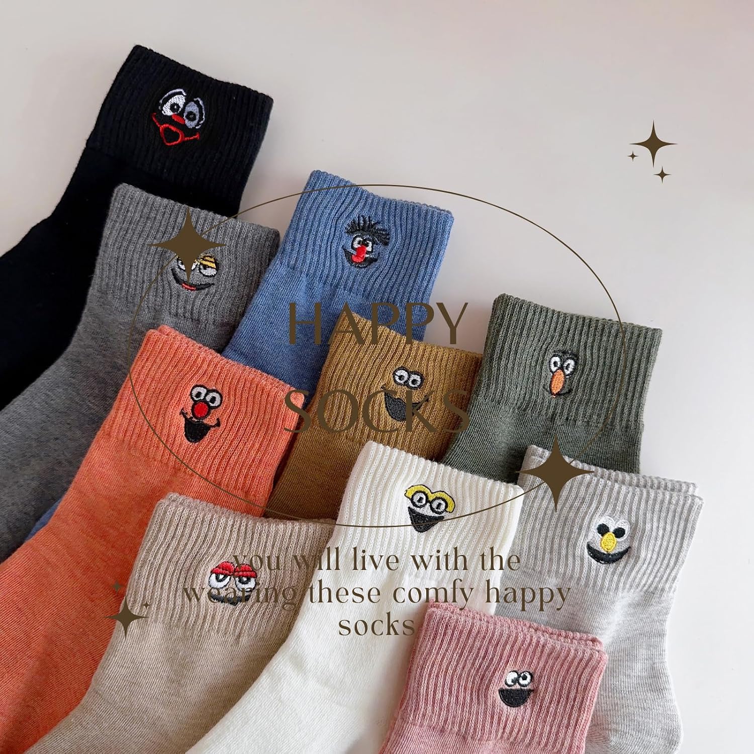 Detalle 1 de Sporzin Lustige Socken Damen 10 Paar