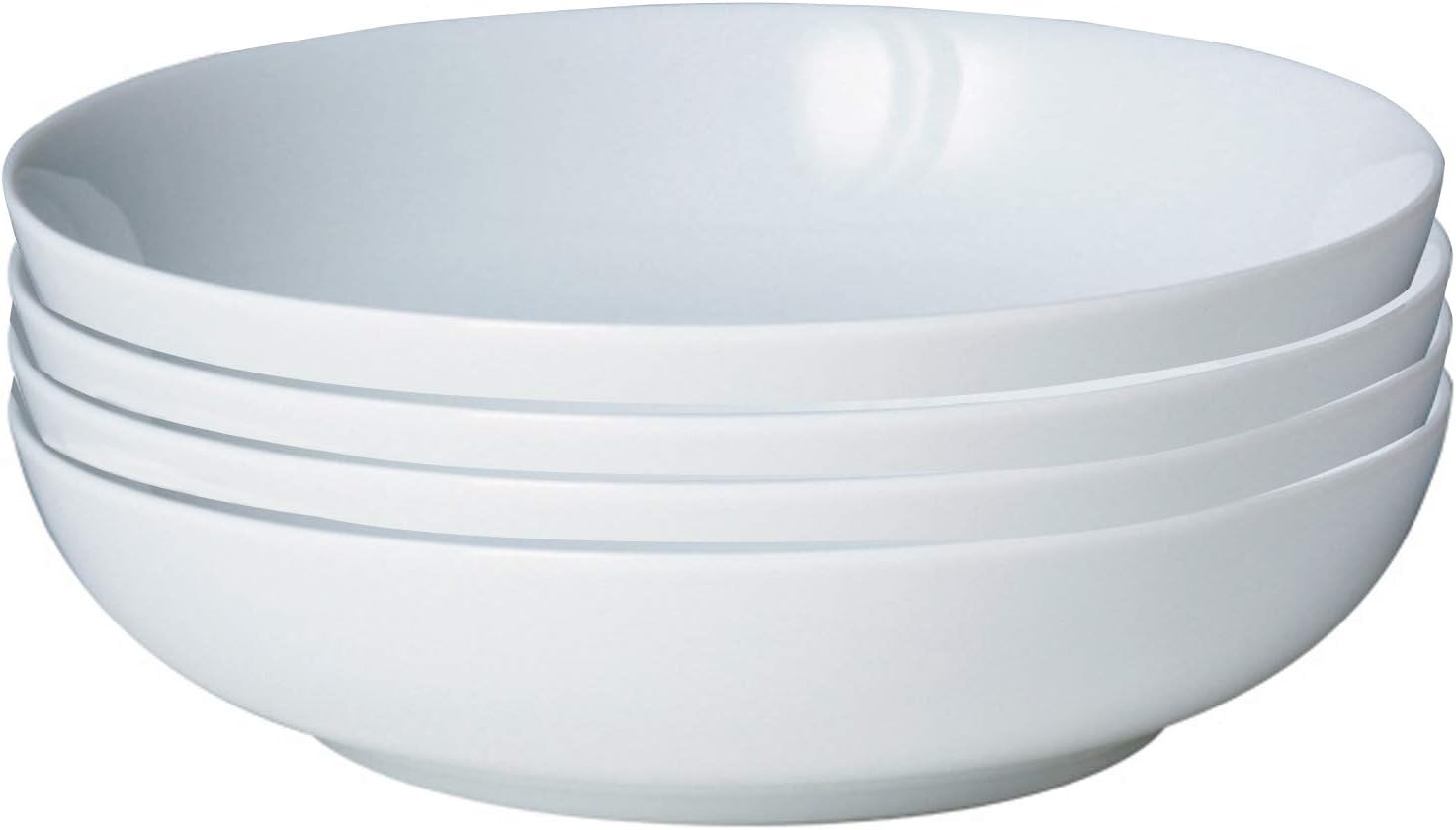 Denby White Porcelain Pasta Bowls 1.18L set of 4 🍽