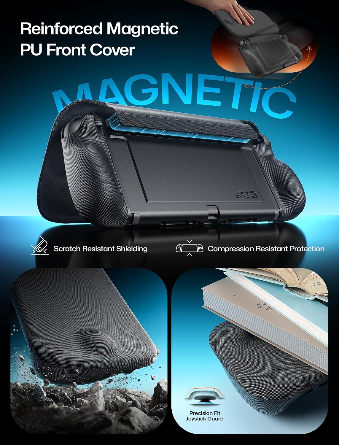 Thumbnail 3 de JSAUX Split Every Day Case for Switch 2: Slim Magnetic Front Cover & Dockable Design
