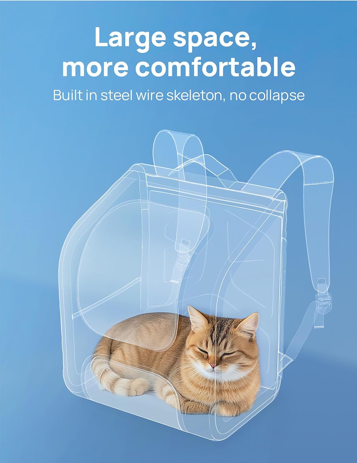 Detalle 2 de pecute Cat Backpack Large Space pet carrier