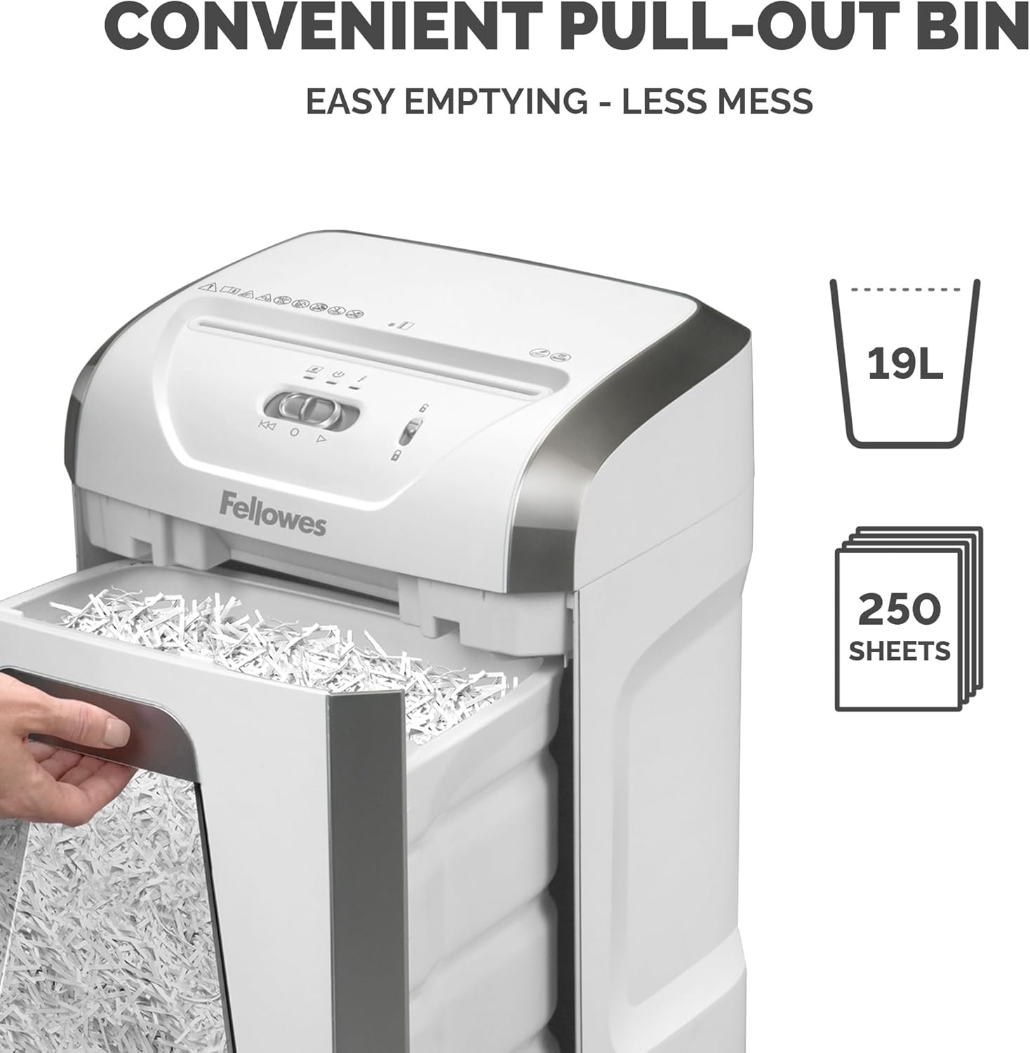 Thumbnail 5 de Fellowes FS-12C cross cut shredder 12 sheets