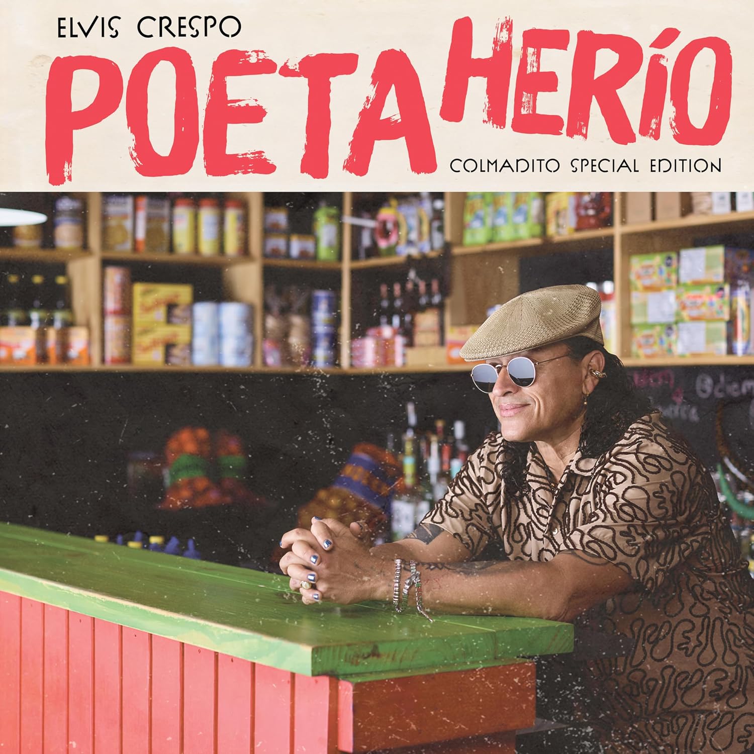 Detalle 2 de Elvis Crespo Poeta Herio Colmadito Vinyl Record, Black Single Vinyl