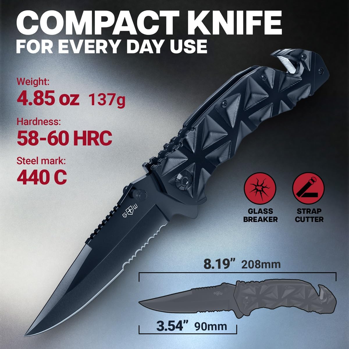 Detalle 2 de GOOD WORKER Folding Pocket Knife HB 207