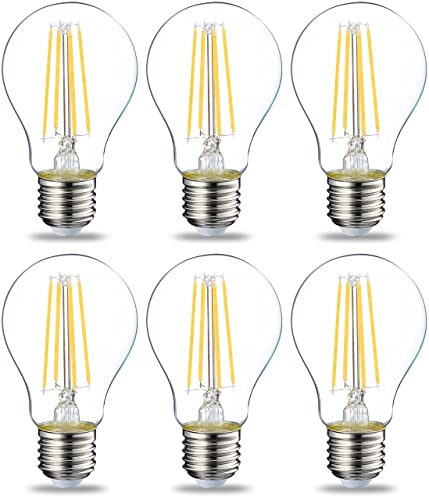 Detalle de Philips 7W E27 LED Filament Bulb (60W equivalent) – Warm White, 6‑pack, Non‑Dimmable