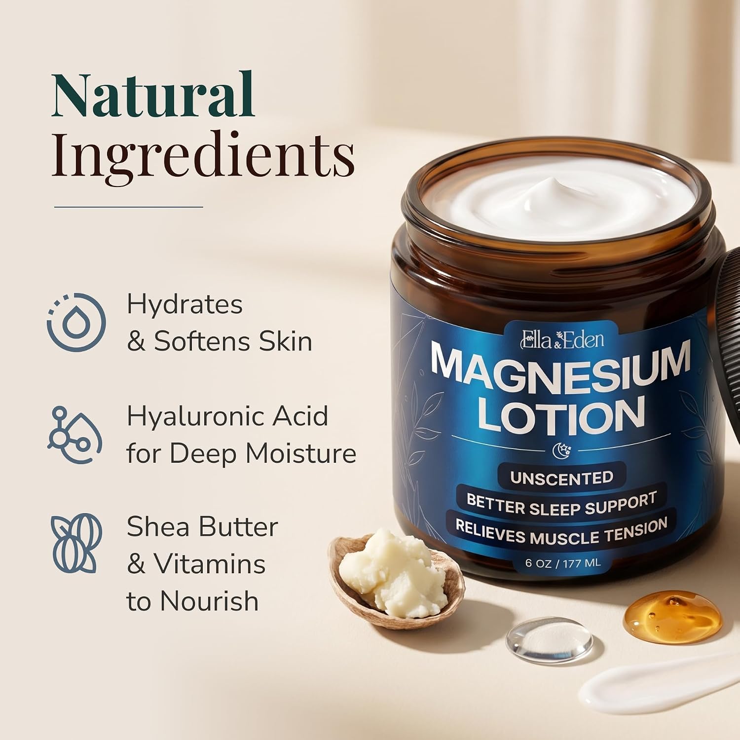 Detalle 2 de Ella & Eden Magnesium Lotion, 6 oz