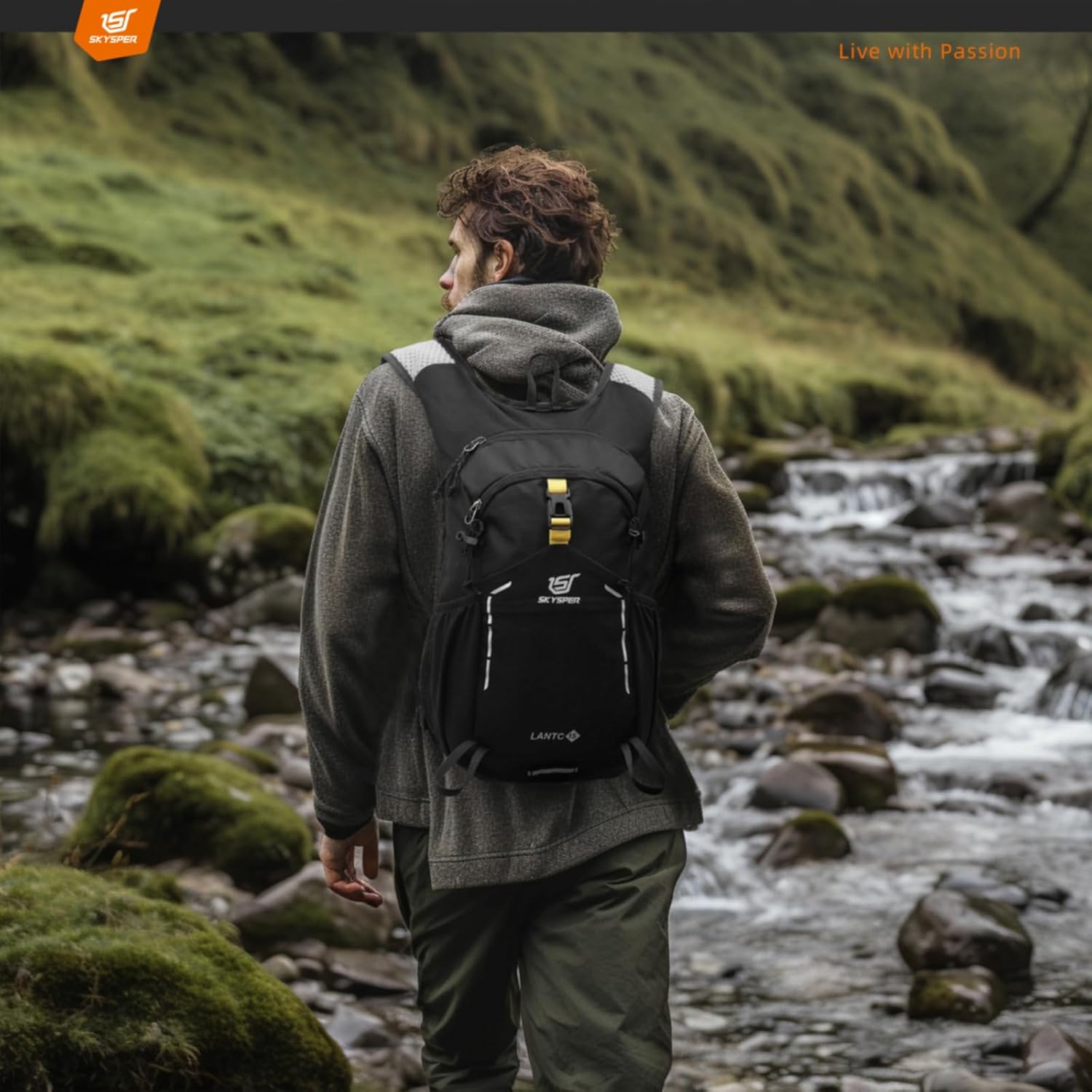 Thumbnail 6 de SKYSPER Wanderrucksack 15L – leichter Tagesrucksack für Herren zum Wandern, Tagesausflüge & Reisen