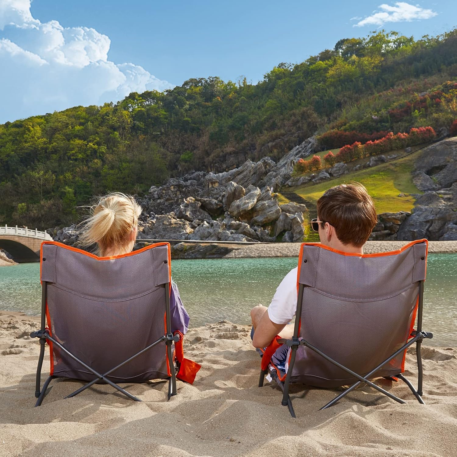 Detalle 2 de PORTAL beach chair with cupholder, 2 pcs