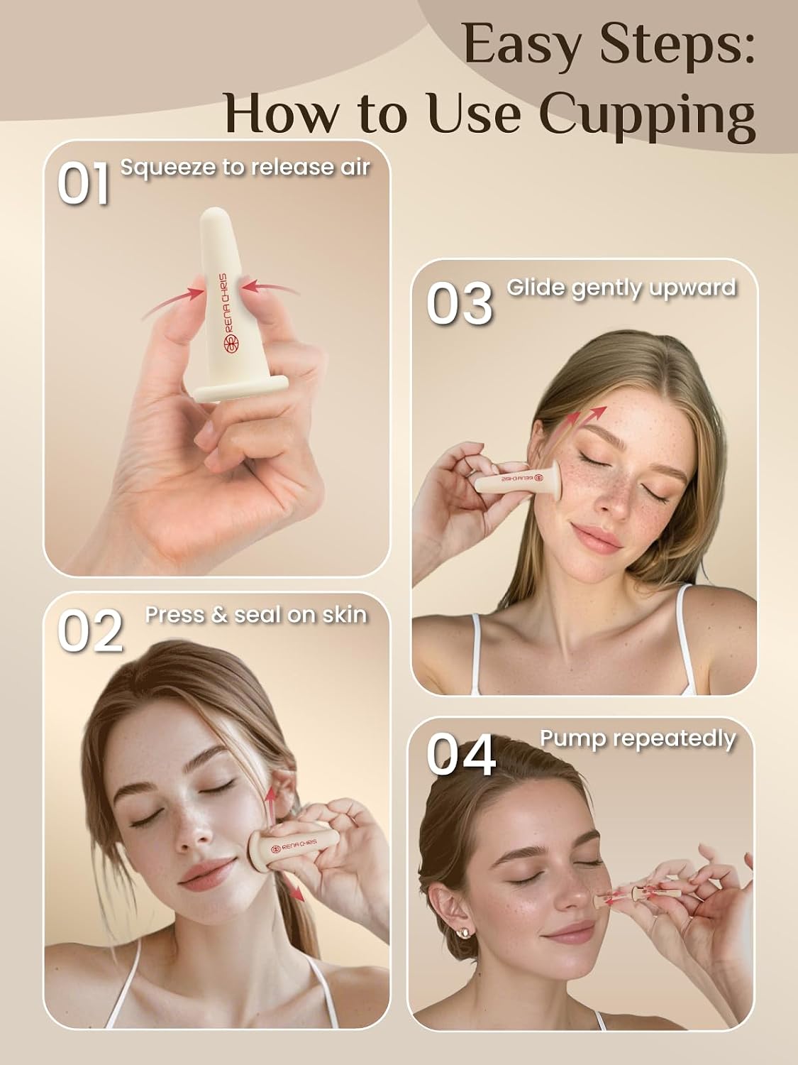 Thumbnail 5 de Rena Chris Cupping Set mit Gua Sha