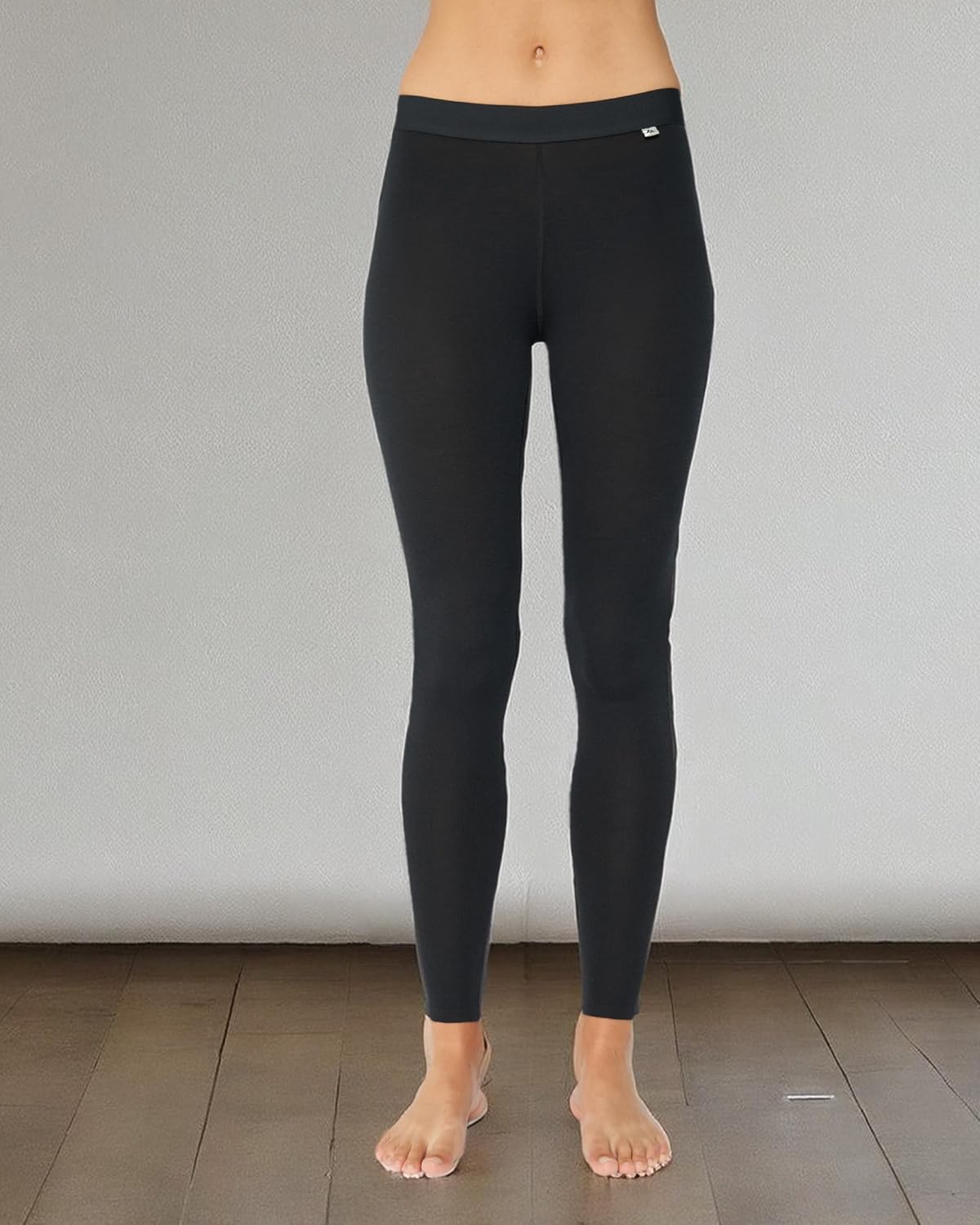 Detalle de DANISH ENDURANCE Leggings Donna in Lana Merino 180 g/m² — Pantaloni termici per sci e outdoor