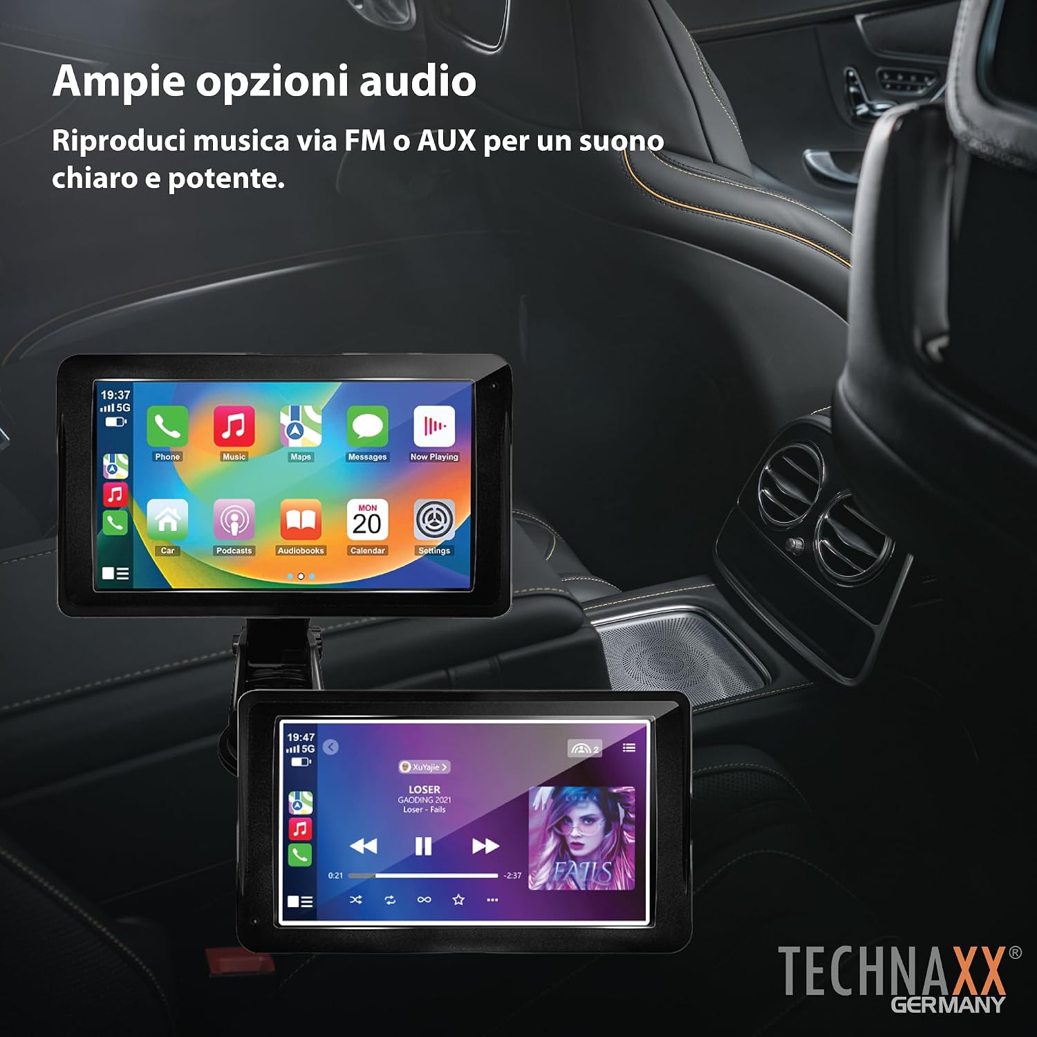 Detalle de Technaxx TX-320 Wireless CarPlay 7”
