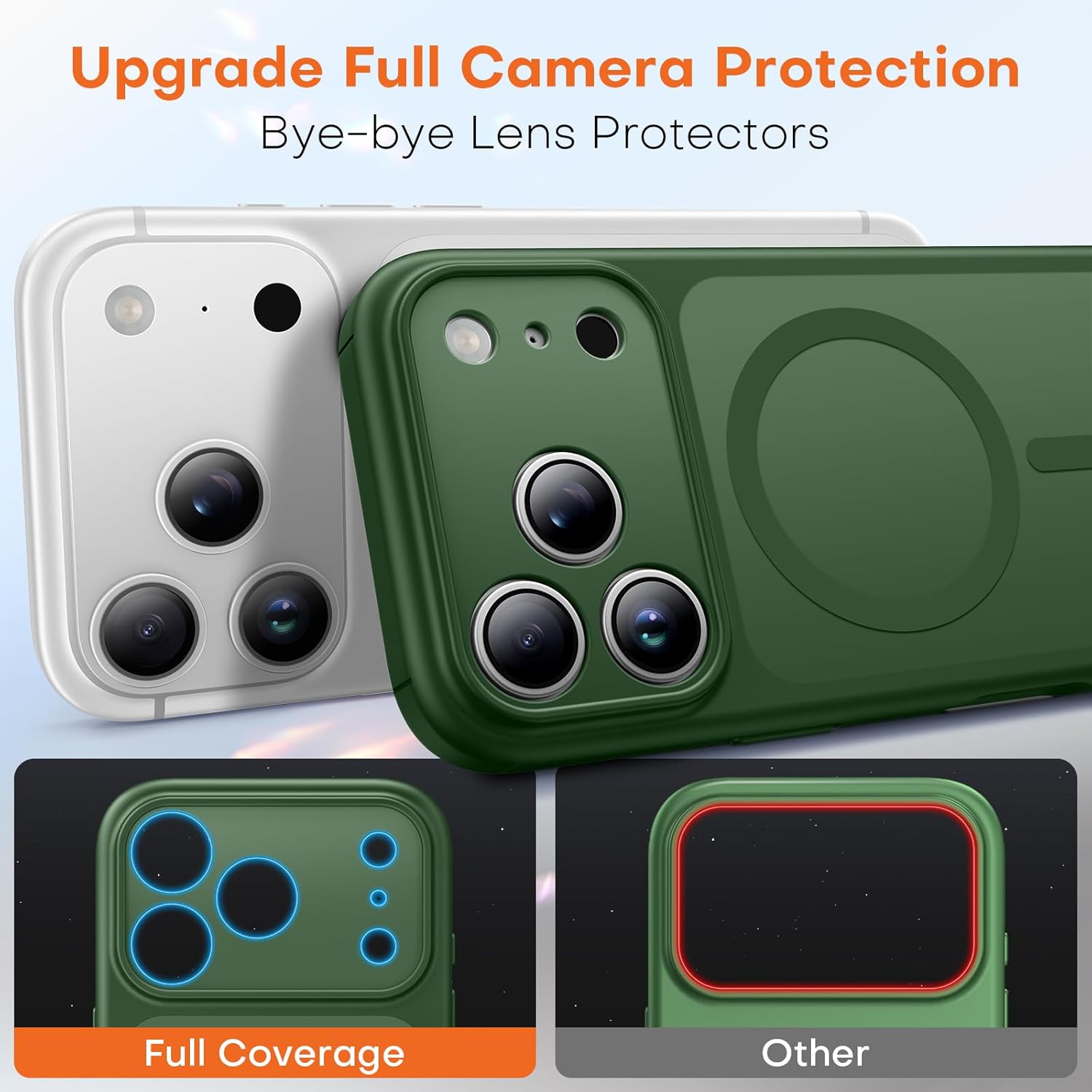 Thumbnail 2 de TAURI Magnetic Case for iPhone 17 Pro Max with Full Camera Protection and MagSafe (Green)