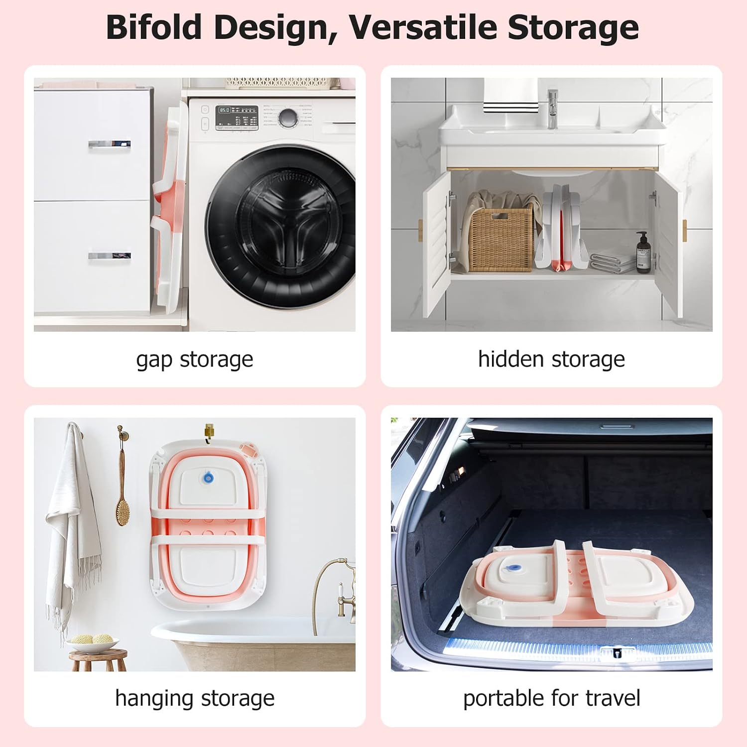 Detalle de Collapsible Baby Bath Foldable Tub 63 cm