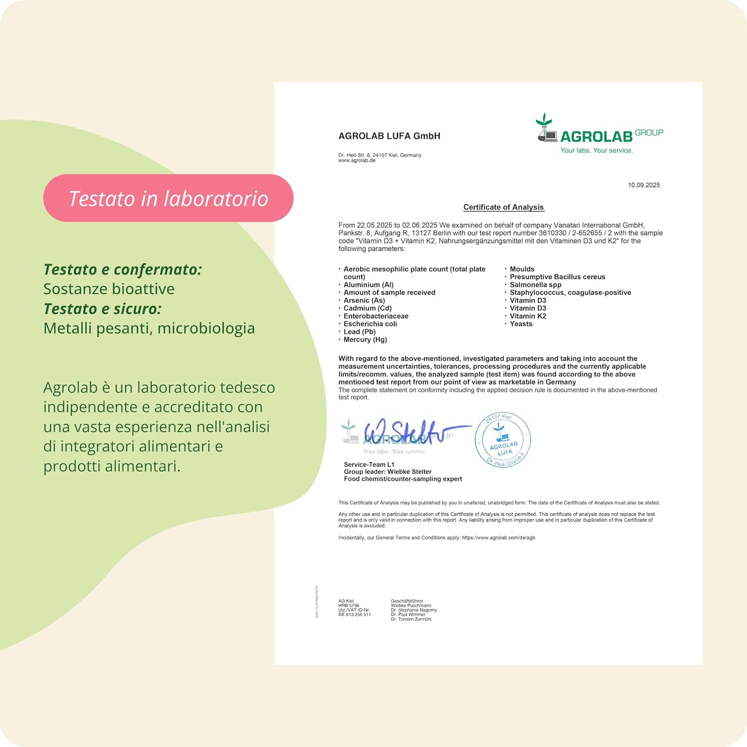 Detalle de Vitamina D3 + K2 MK7 VEGAN di Vegavero – 120 capsule, alta biodisponibilità e formula cruelty-free