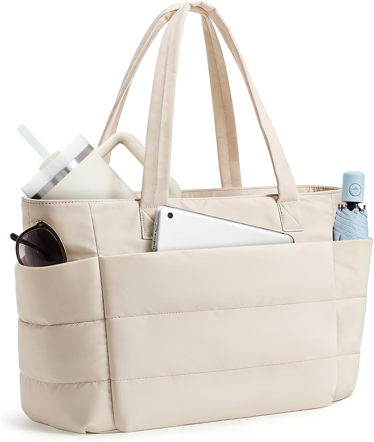 Detalle de MIAOKE Women's Lightweight Tote Bag with 20L Capacity and 8 Compartments