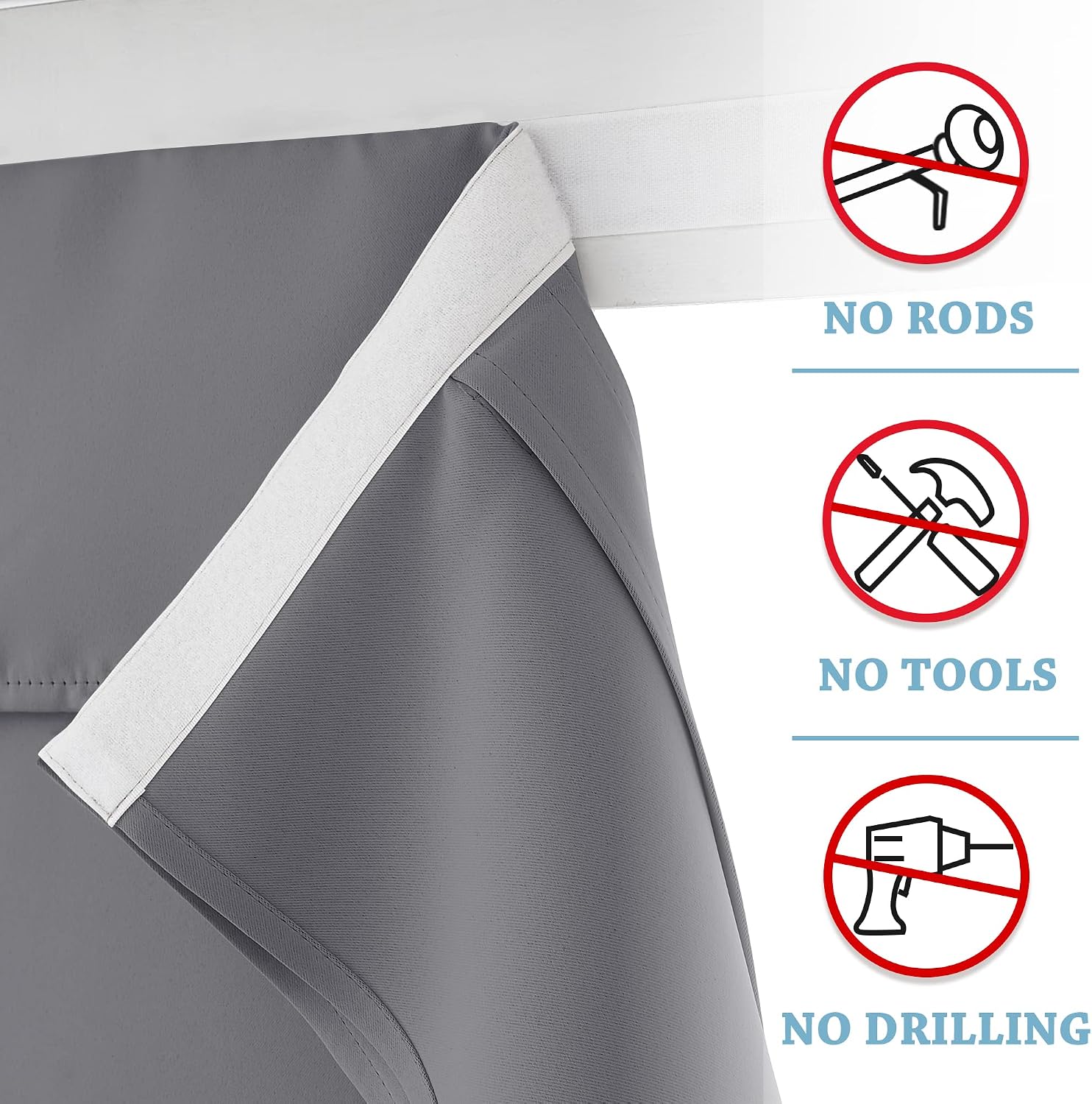 Detalle de RYB HOME Blackout French Door Curtains, W26 x L40