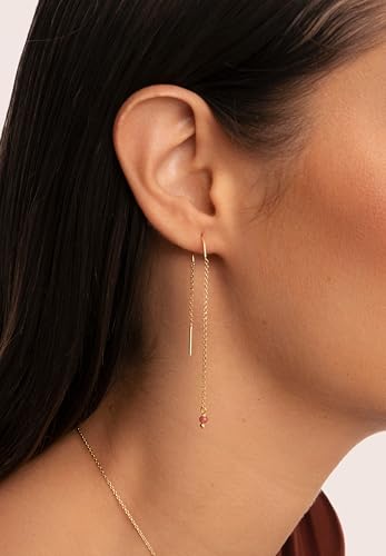 Detalle 2 de SINGULARU Pendientes Drop Pink 6,5 cm