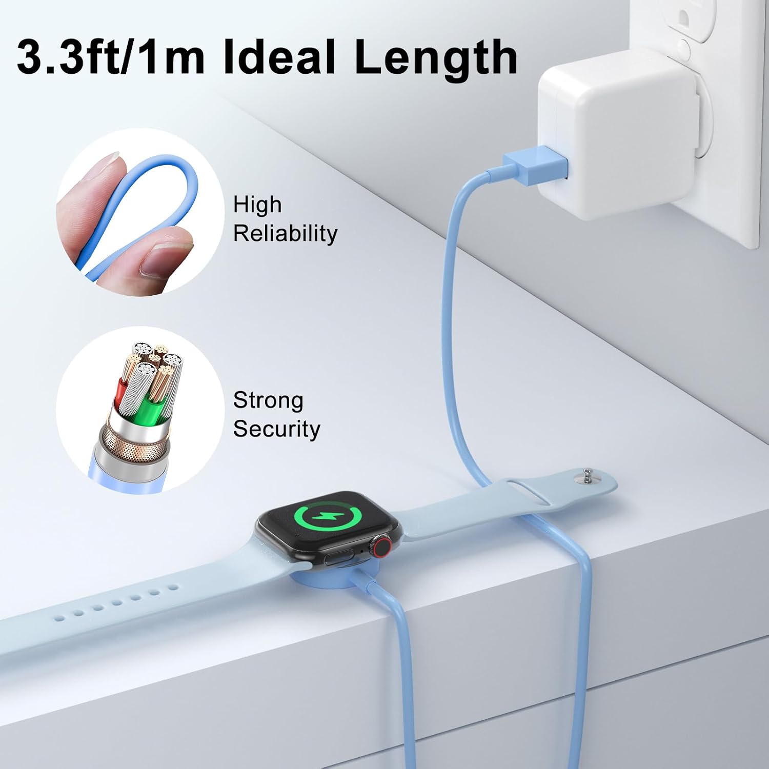 Thumbnail 4 de Amasuki Verbessertes Apple Watch Ladekabel 1m
