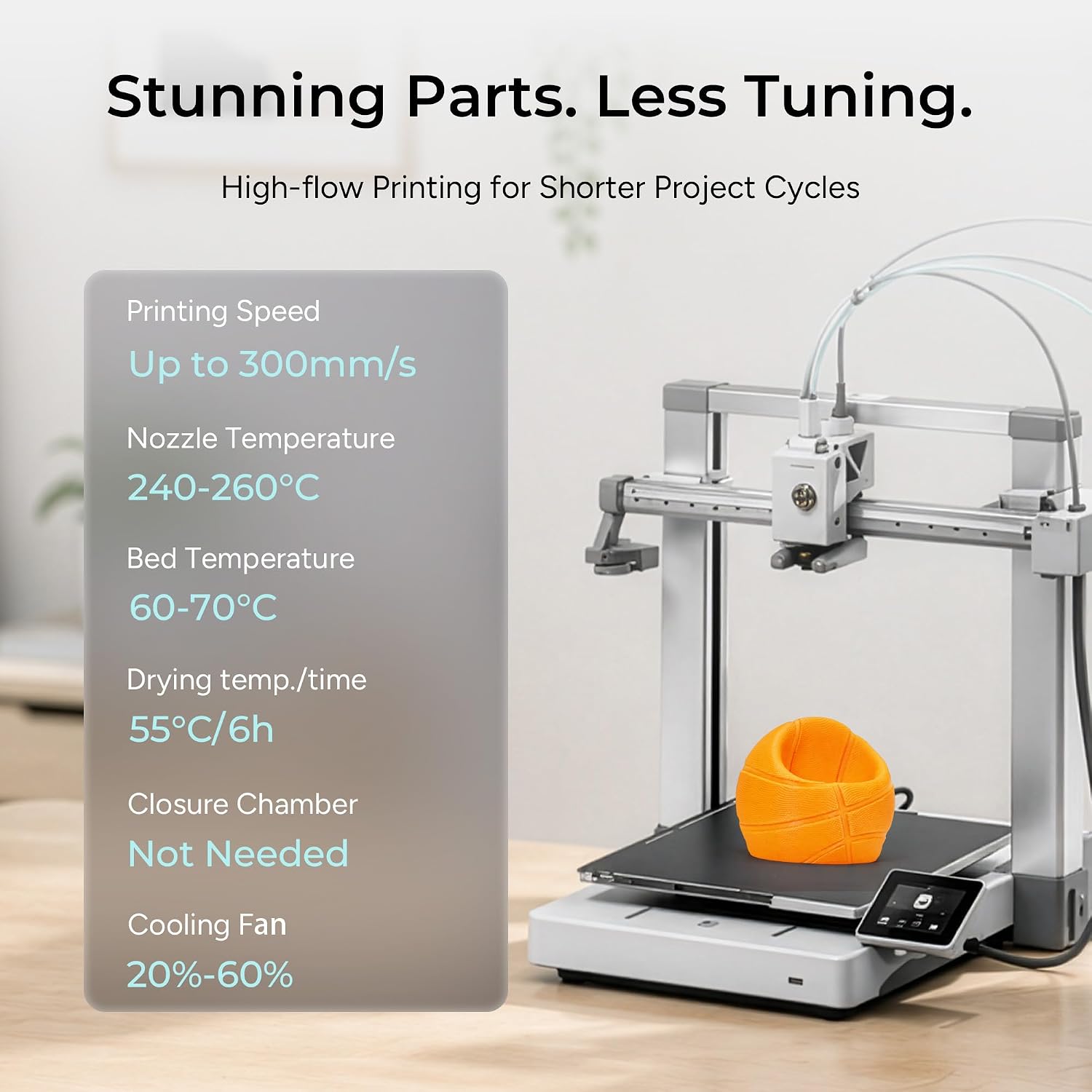 Thumbnail 6 de Polymaker PETGフィラメント 1.75mm・1kg ダークグレー、最大500mm/秒対応