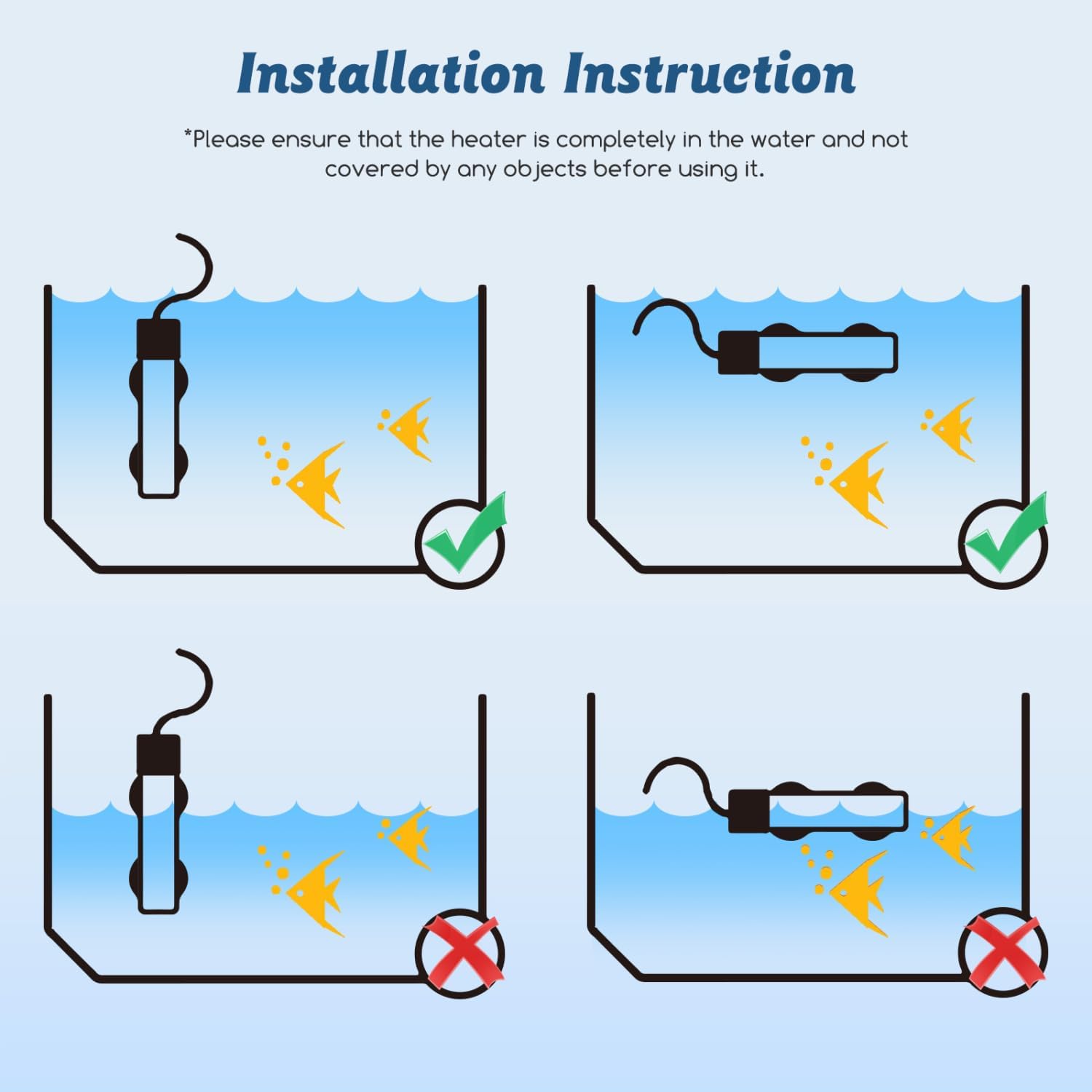 Thumbnail 5 de Nobleza riscaldatore sommergibile per acquario 10-50 L da 50 W con regolatore esterno (15–35°C)
