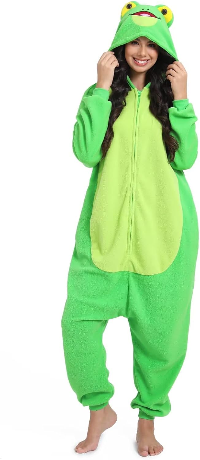 Detalle de LBJR Tier Onesie Jumpsuit für Karneval, Halloween & Cosplay (Schlafanzug-Overall) – Erwachsene