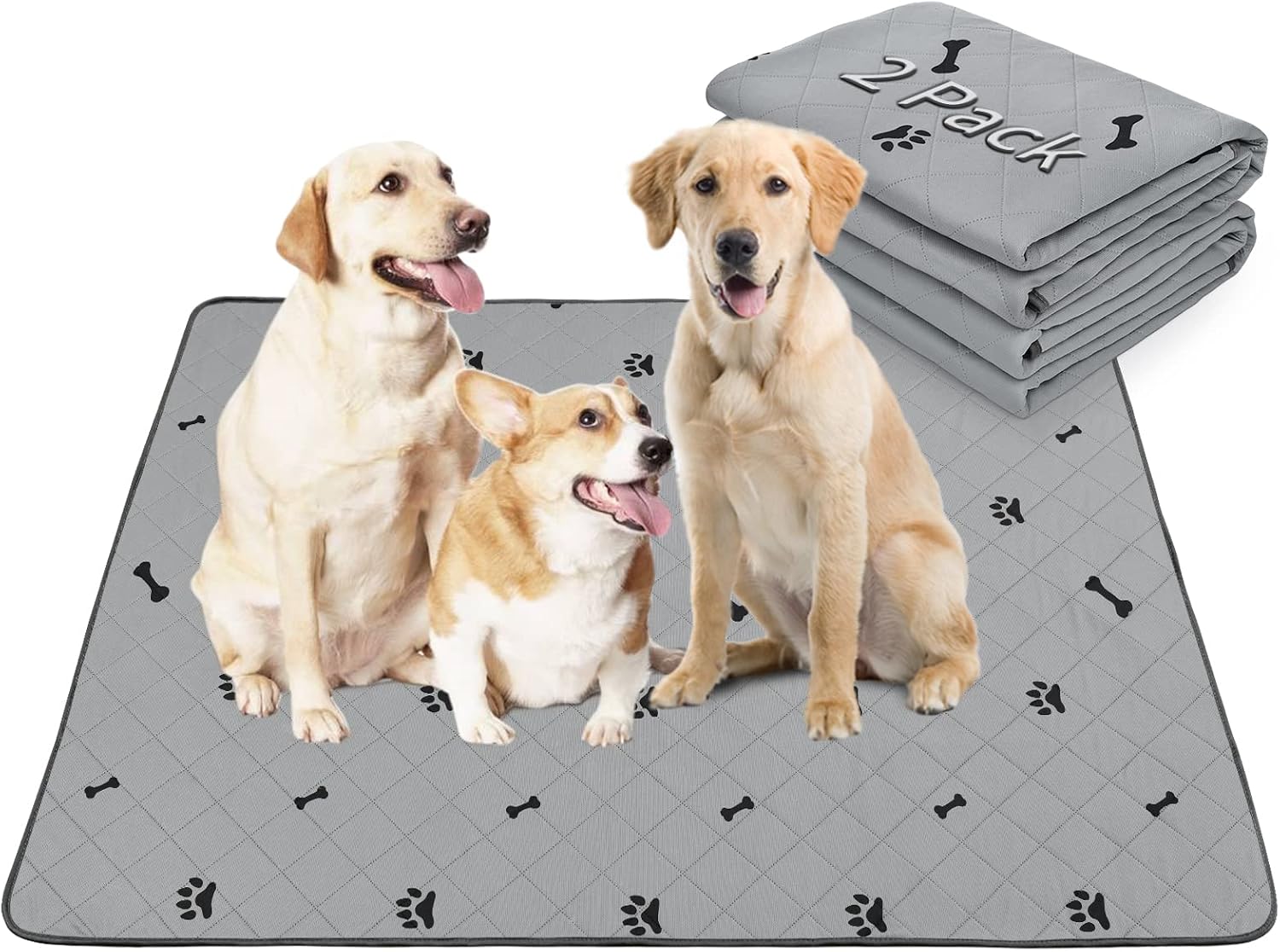 Detalle de Washable Dog Pee Pads 90x100cm 2 Pack