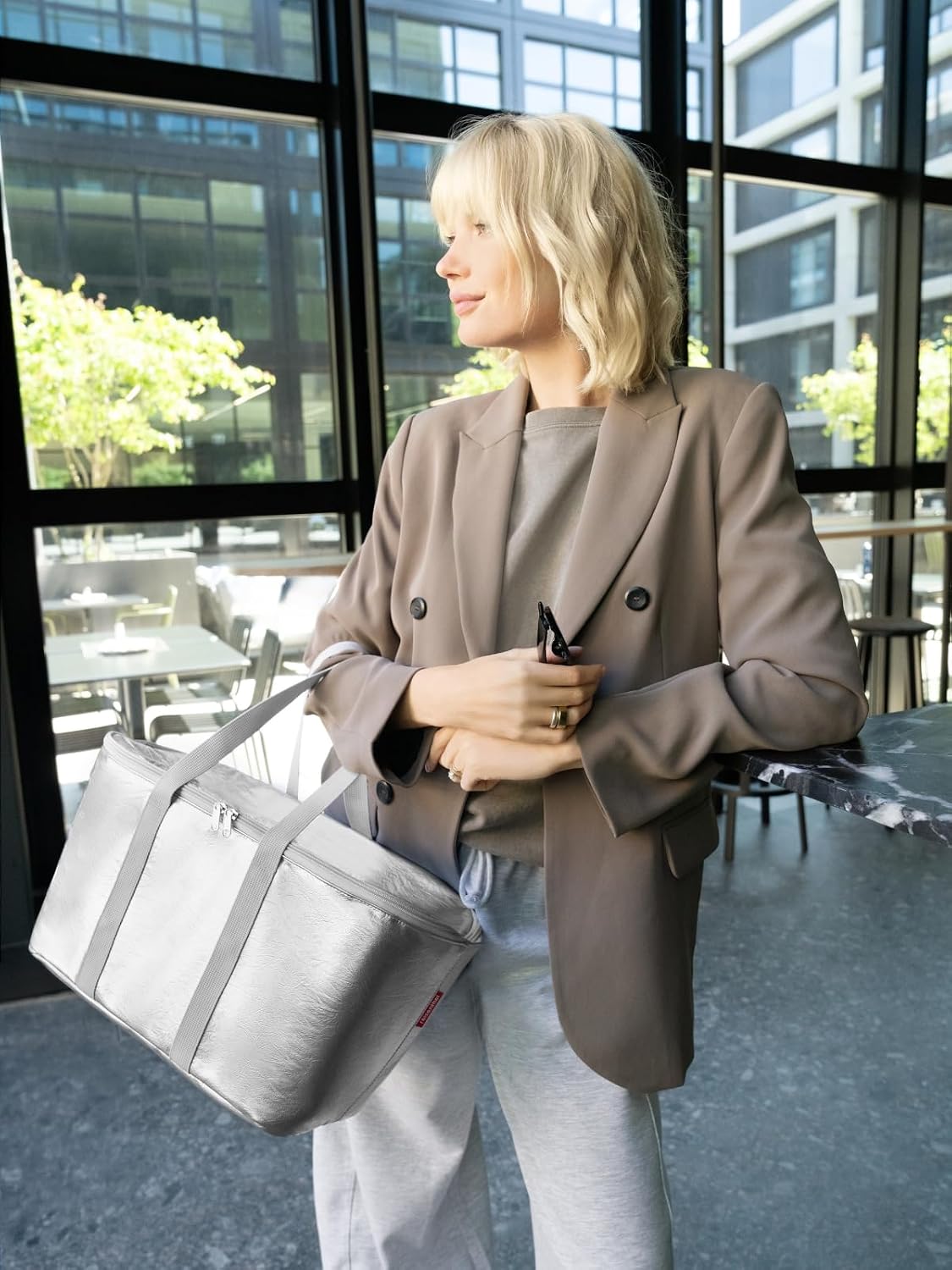 Thumbnail 6 de reisenthel coolerbag Silver Crackle – Kühltasche aus hochwertigem Polyestergewebe, 20 L
