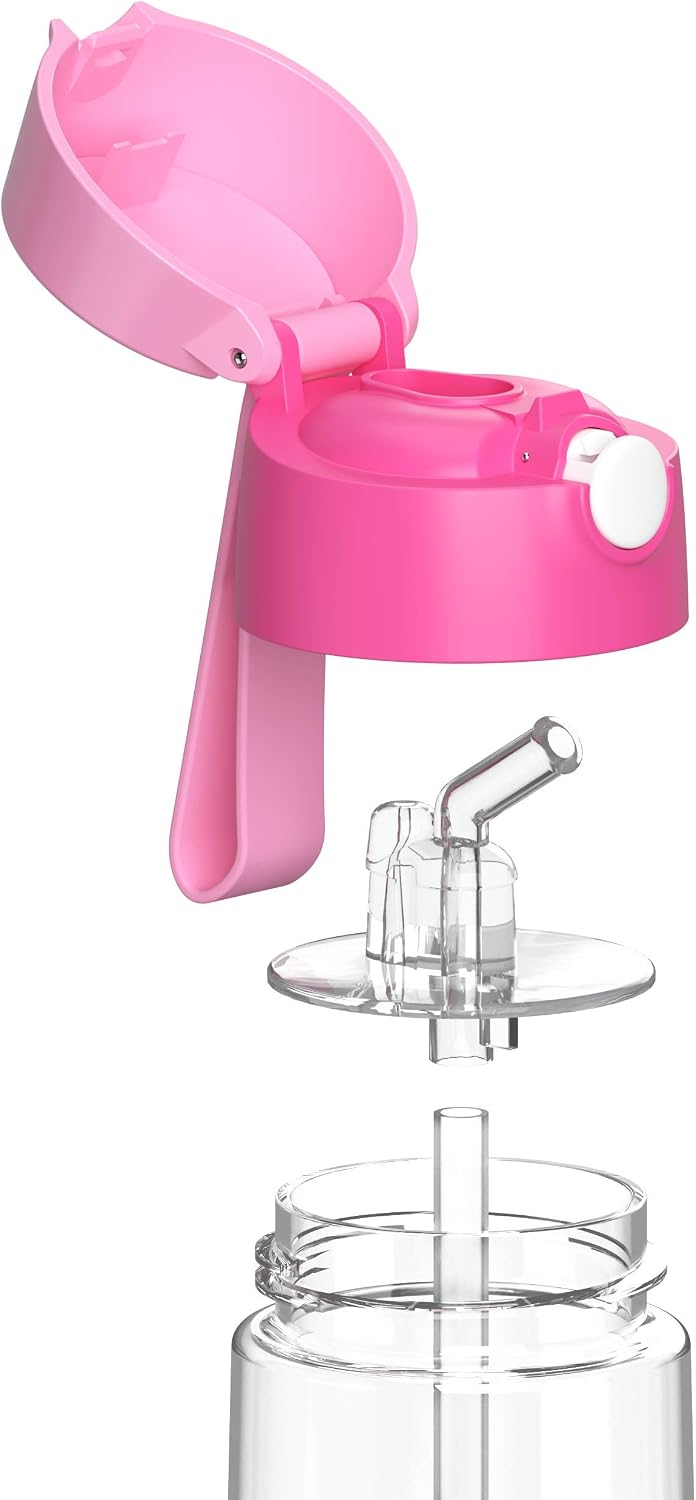 Thumbnail 4 de Jarlson Borraccia Bambini EMI 500ML Rosa – Borraccia Antigoccia con Cannuccia in Tritan