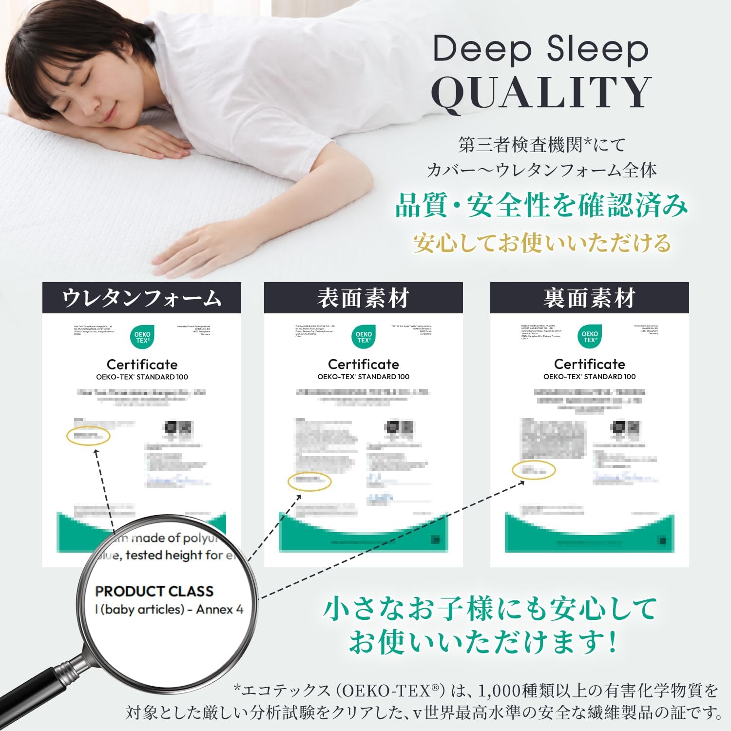 Detalle de クモリ QDKQCSZD-BL-19516010 三つ折り高反発マットレス クイーン 190N・25D