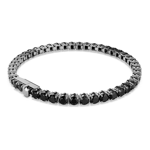 Thumbnail 4 de Swarovski Pulsera Tennis Matrix pulsera Negra talla redonda