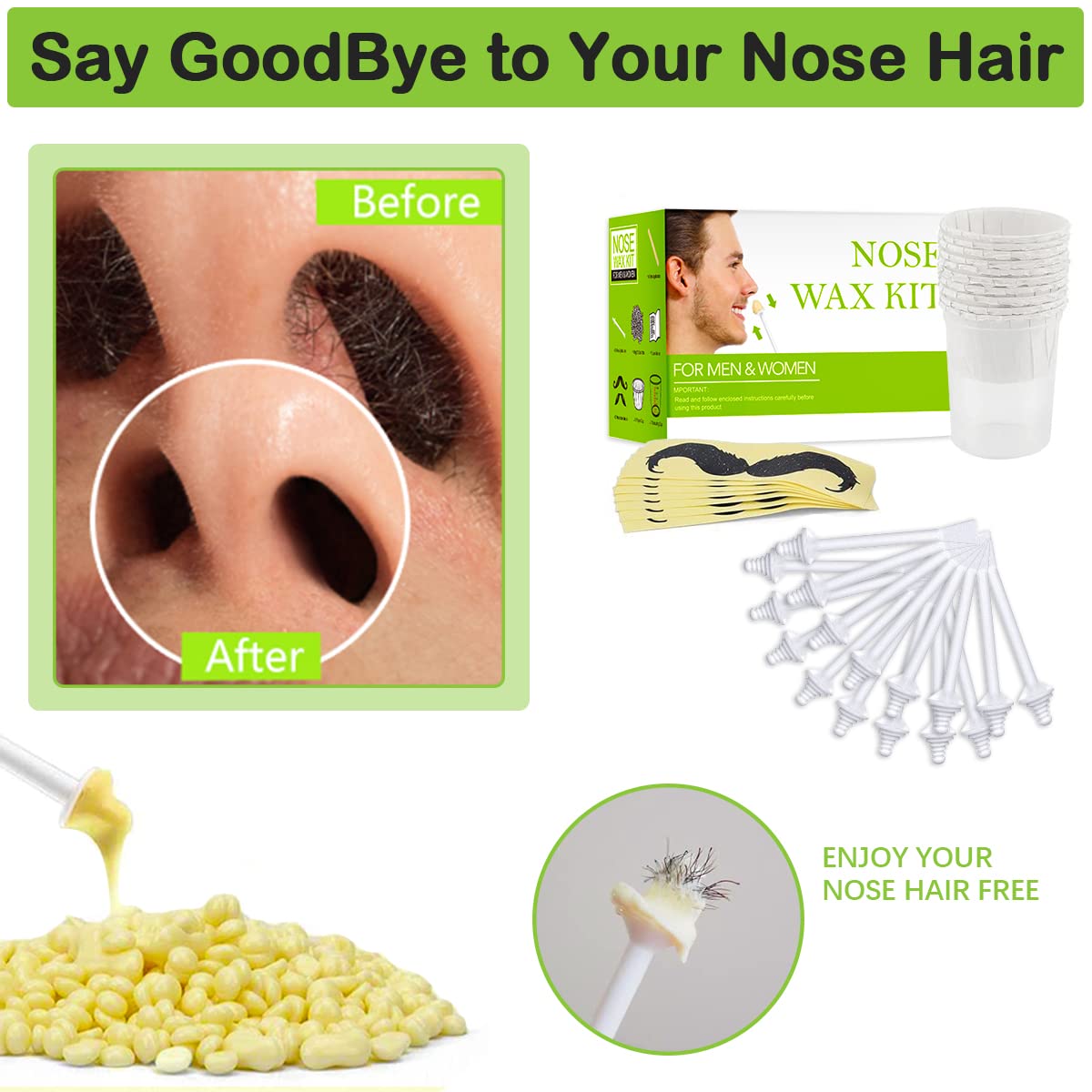 Thumbnail 5 de Nose Wax Kits Nasenwachs Set 100 g 🪒