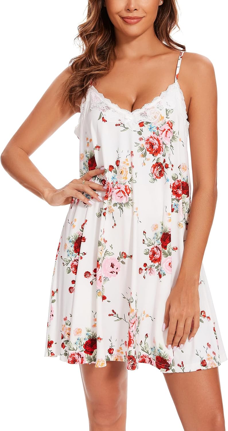 Detalle 2 de Kabento Women's Nightgown with V-Neck
