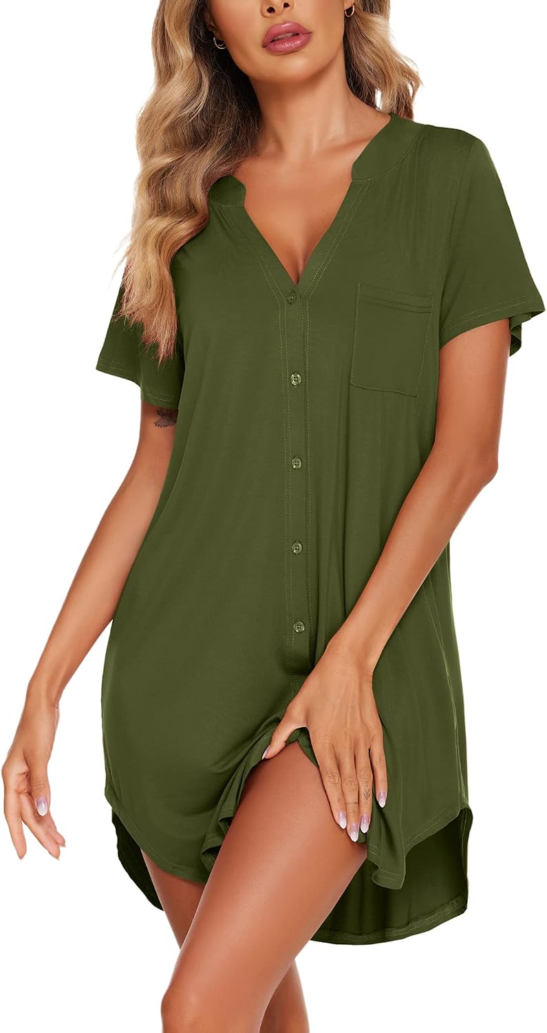 Thumbnail 5 de Ekouaer Camicia da Notte Estiva S-XXL