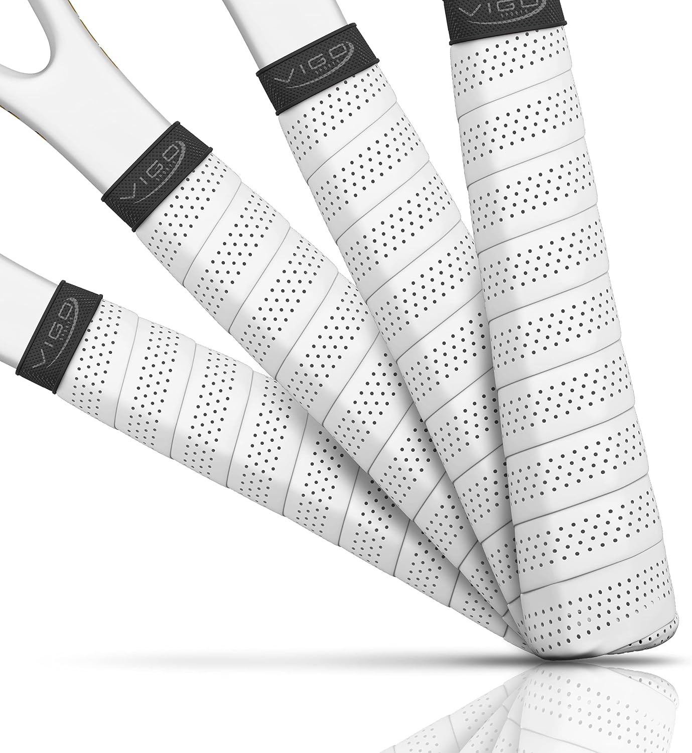 Detalle de VIGO Sports selbstklebendes Tennis Griffband mit Anti-Schweiß Technologie – rutschfestes Griffband für Tennis- und Badminton-Schläger (3er-Set)