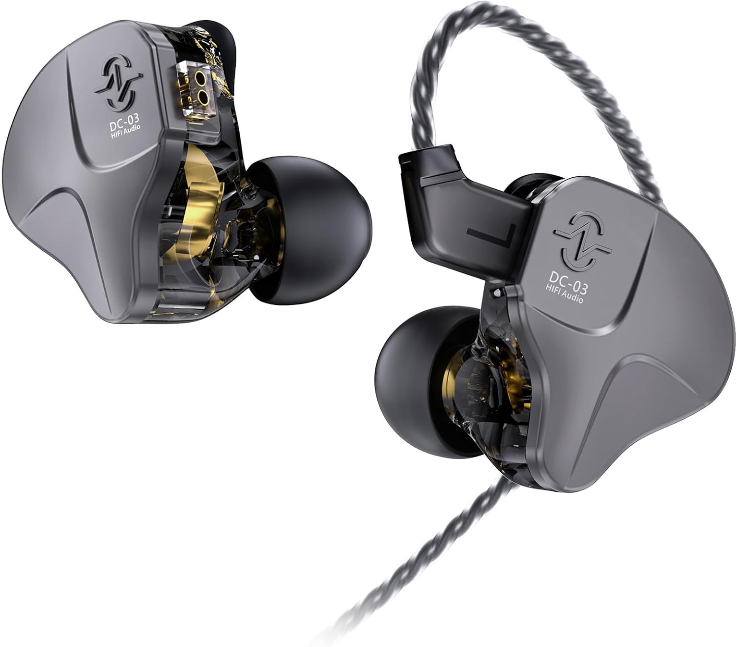 Thumbnail 3 de KZ ZSN PROX in-ear earphones (Yinyoo hybrid: 10mm dynamic + balanced armature, detachable cable) – black