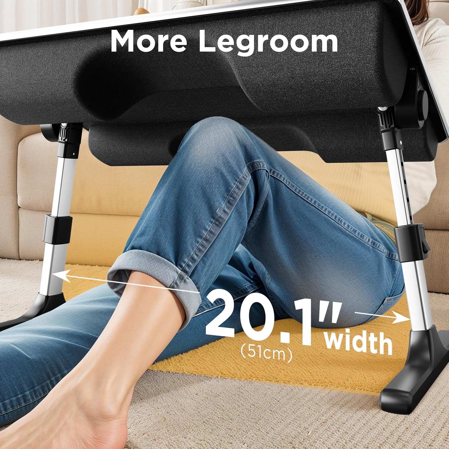 Thumbnail 6 de FoldWise 2-in-1 Bed Table & Lap Desk 28.3–39.8 cm