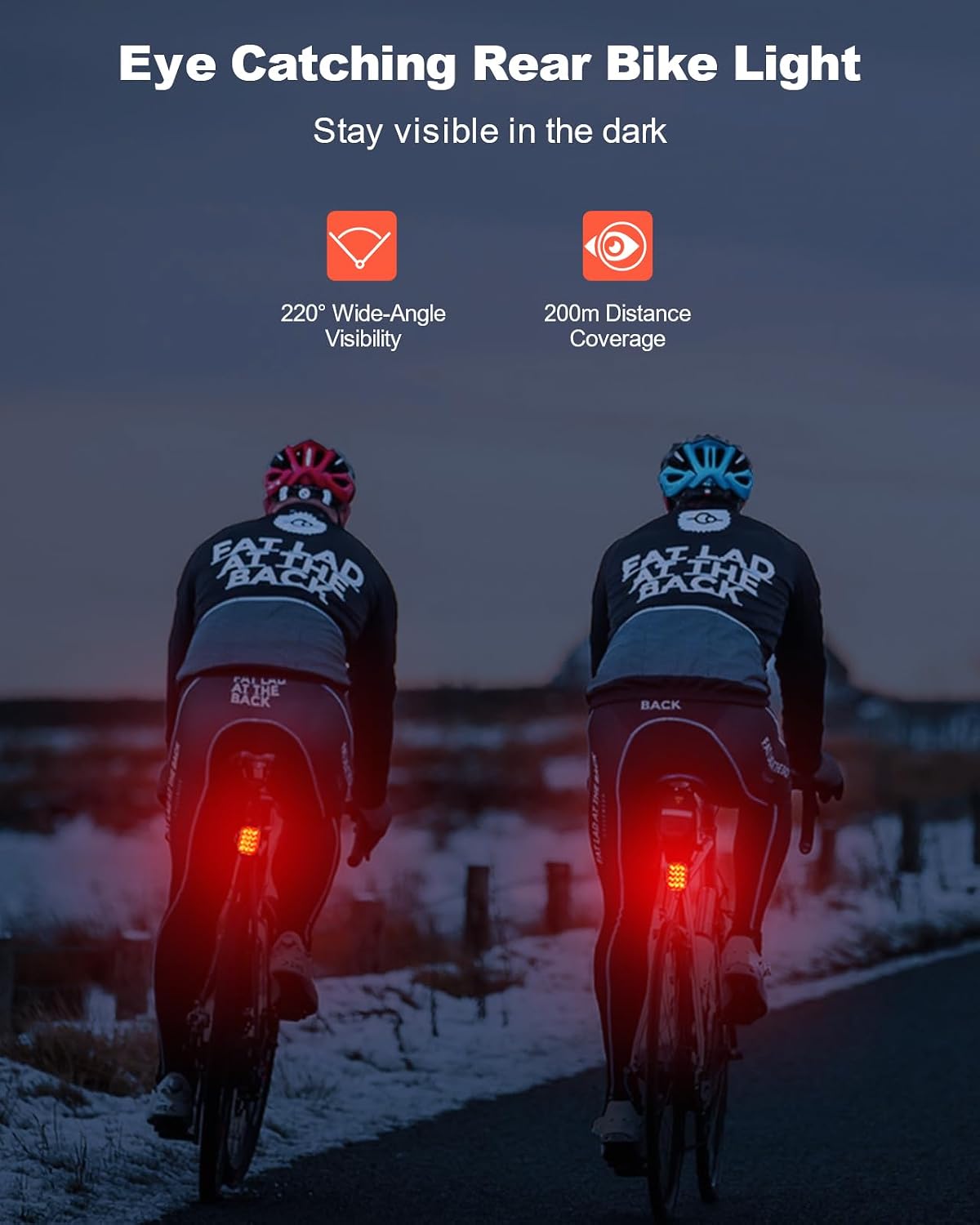 Detalle de ISEYOU LED bike tail light 6 modes