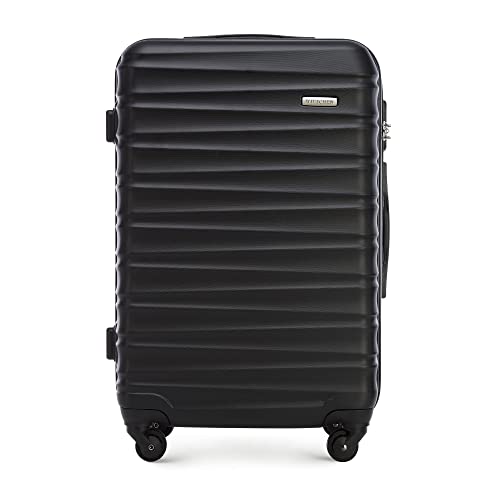 Detalle de WITTCHEN Valise Moyenne de Voyage Groove Line - ABS, 4 roulettes, Serrure à Combinaison, Poignée télescopique, Noir