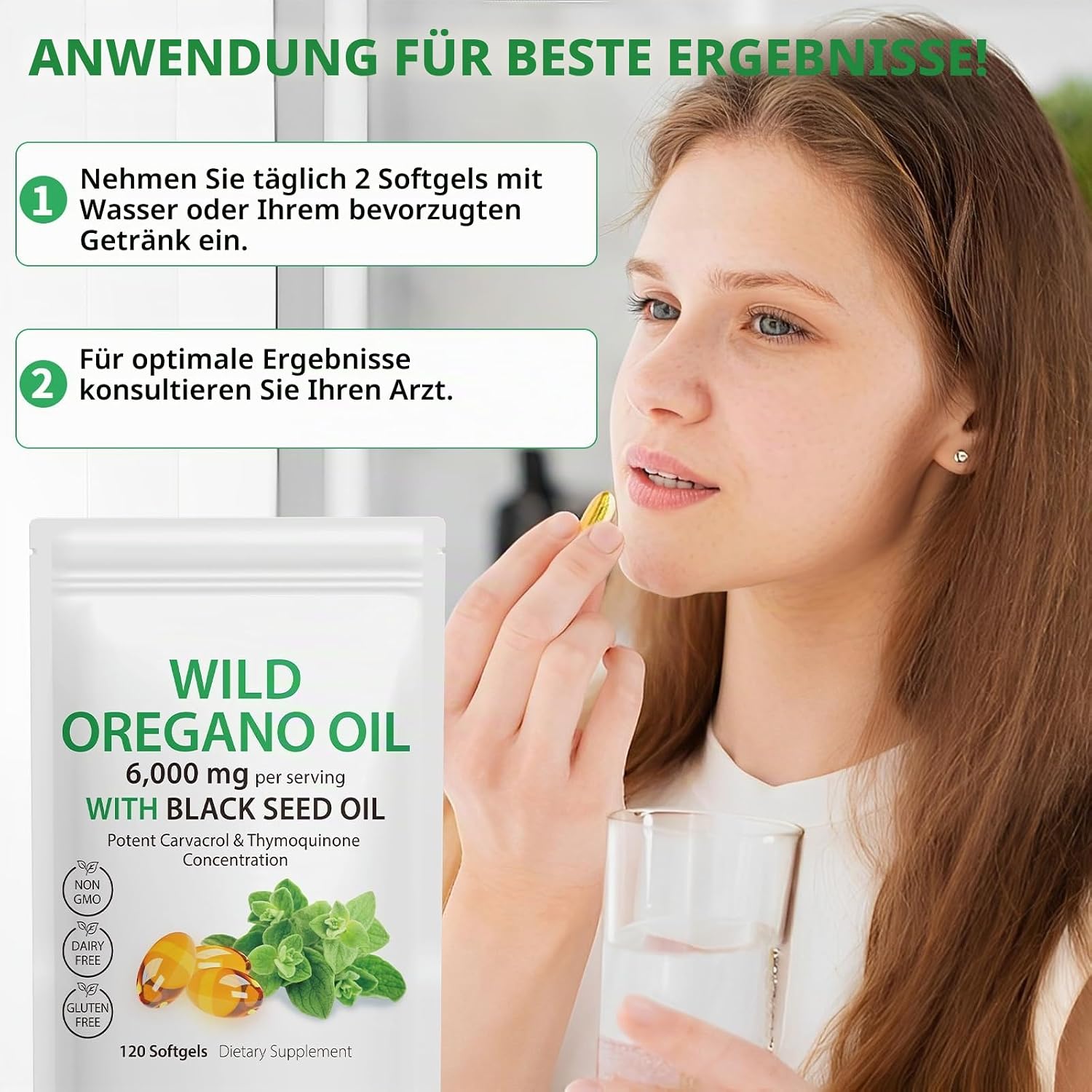 Thumbnail 6 de Oreganoöl 120 Weichkapseln 6.000 mg