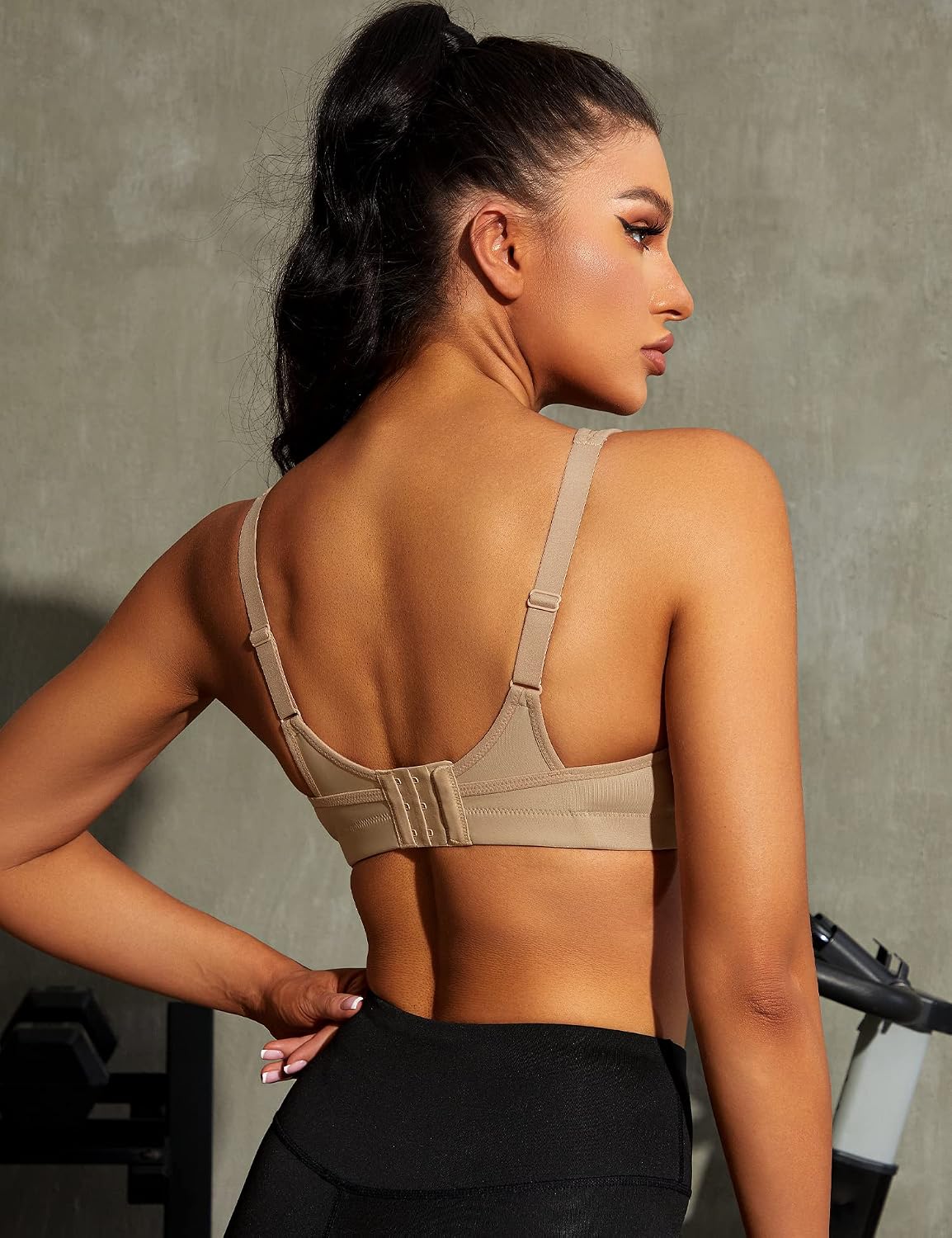 Detalle 2 de Wingslove Soutien-gorge sport femme grande taille à impact élevé, sans armatures, non rembourré