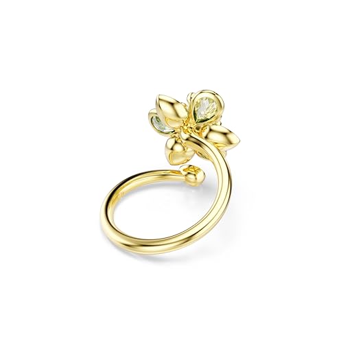 Detalle 2 de Swarovski Anillo Idyllia flor verde talla mixta 💍