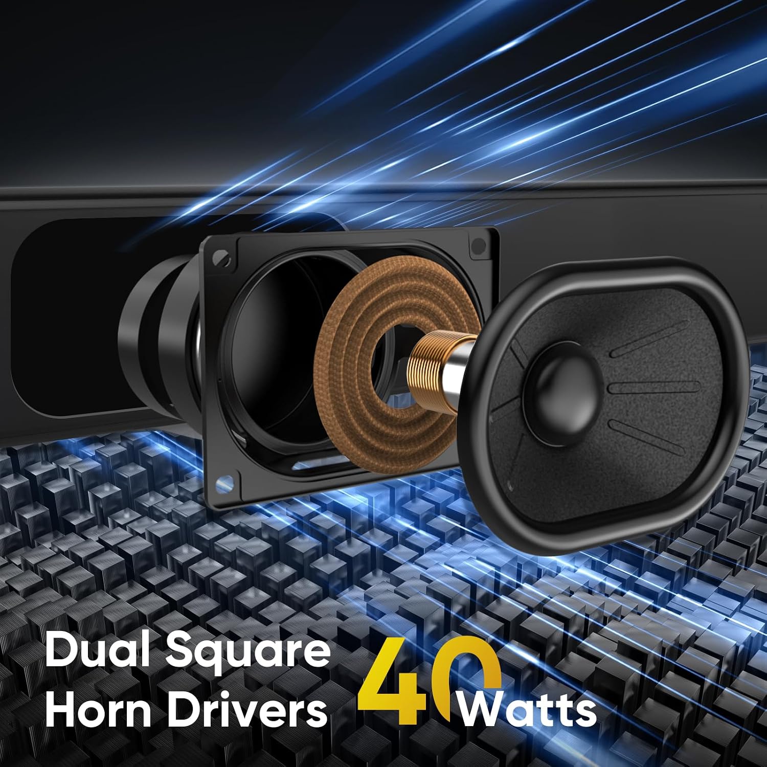 Detalle 2 de RIOWOIS Sound Bar for Smart TV surround sound