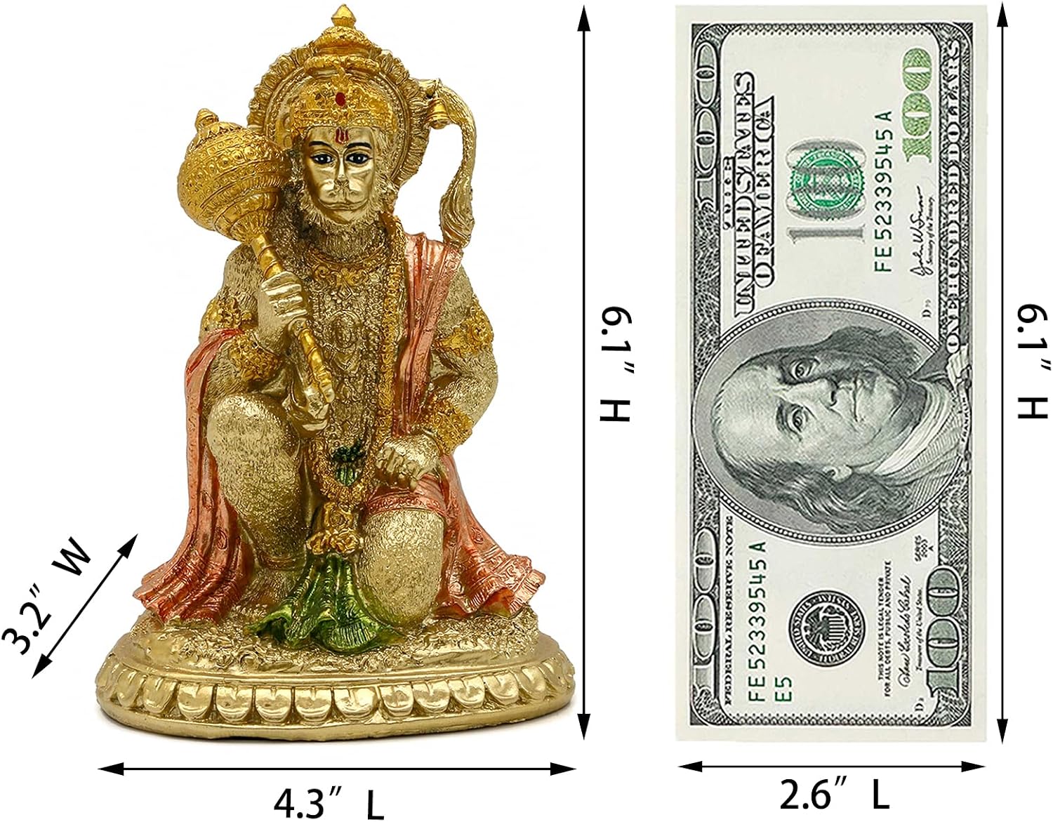 Thumbnail 5 de Statue Hanuman Alikiki 6,1 cm