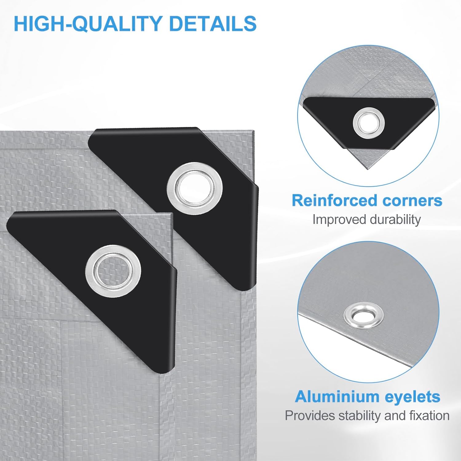 Thumbnail 4 de WOLTU Bâche de Protection 3x6 m – PE 140 g/m², étanche, anti-UV, œillets renforcés