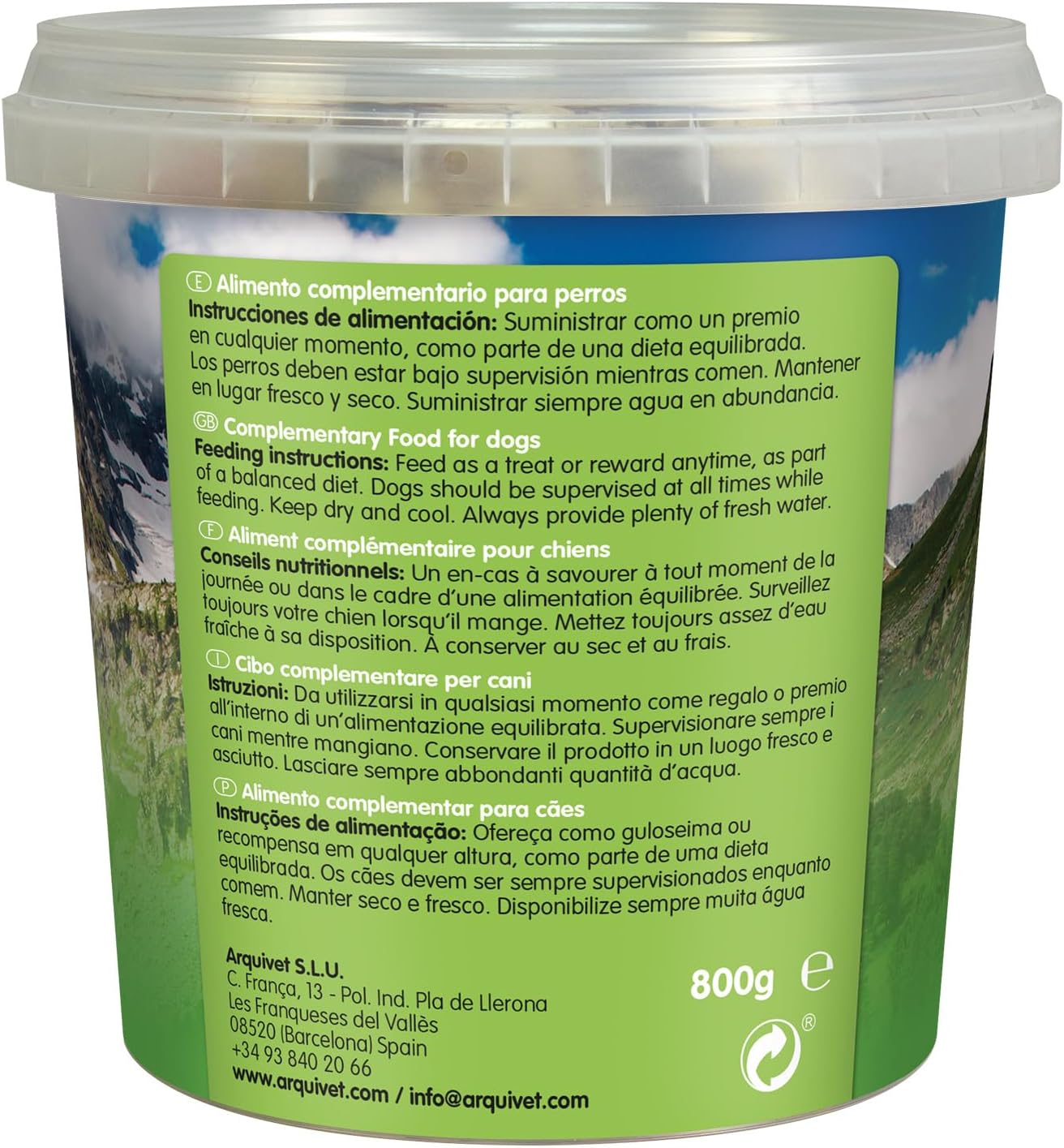 Detalle 2 de Arquivet Weiche Snacks für Hunde 800 g