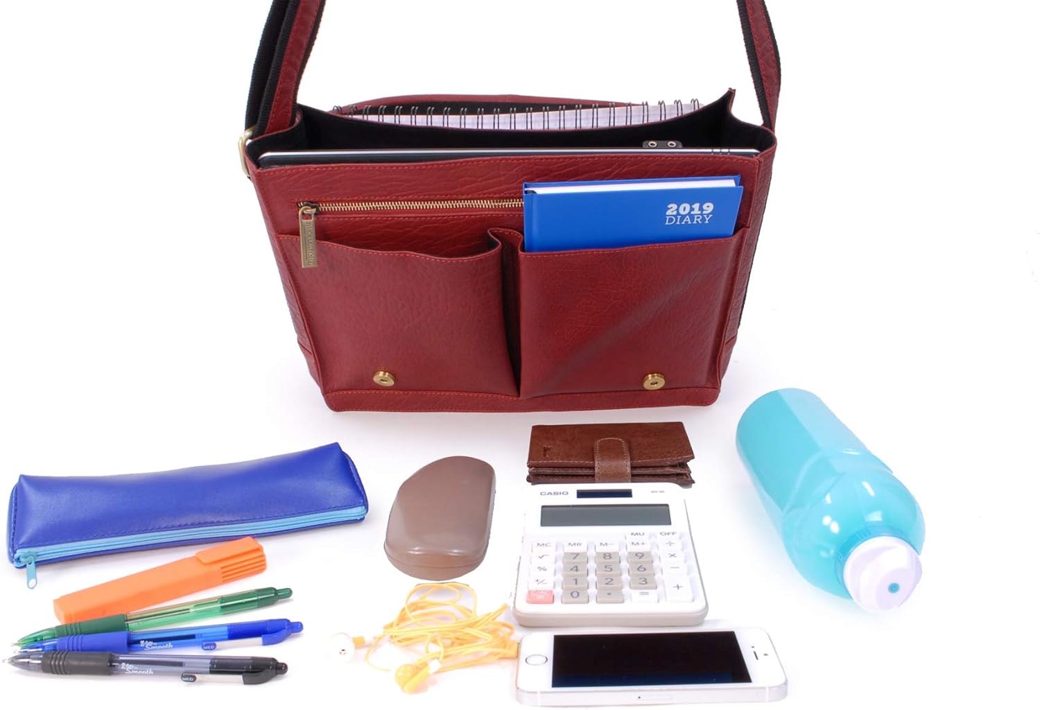 Thumbnail 5 de Bucklestone borsa messenger in pelle per PC 15” Lancaster: tracolla regolabile e tasche per l’ufficio