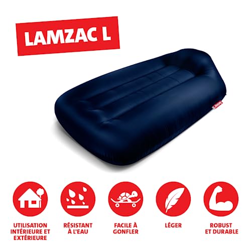 Detalle 2 de Fatboy Lamzac L Matelas Gonflable – 195 x 112 x 50 cm – Bleu Foncé